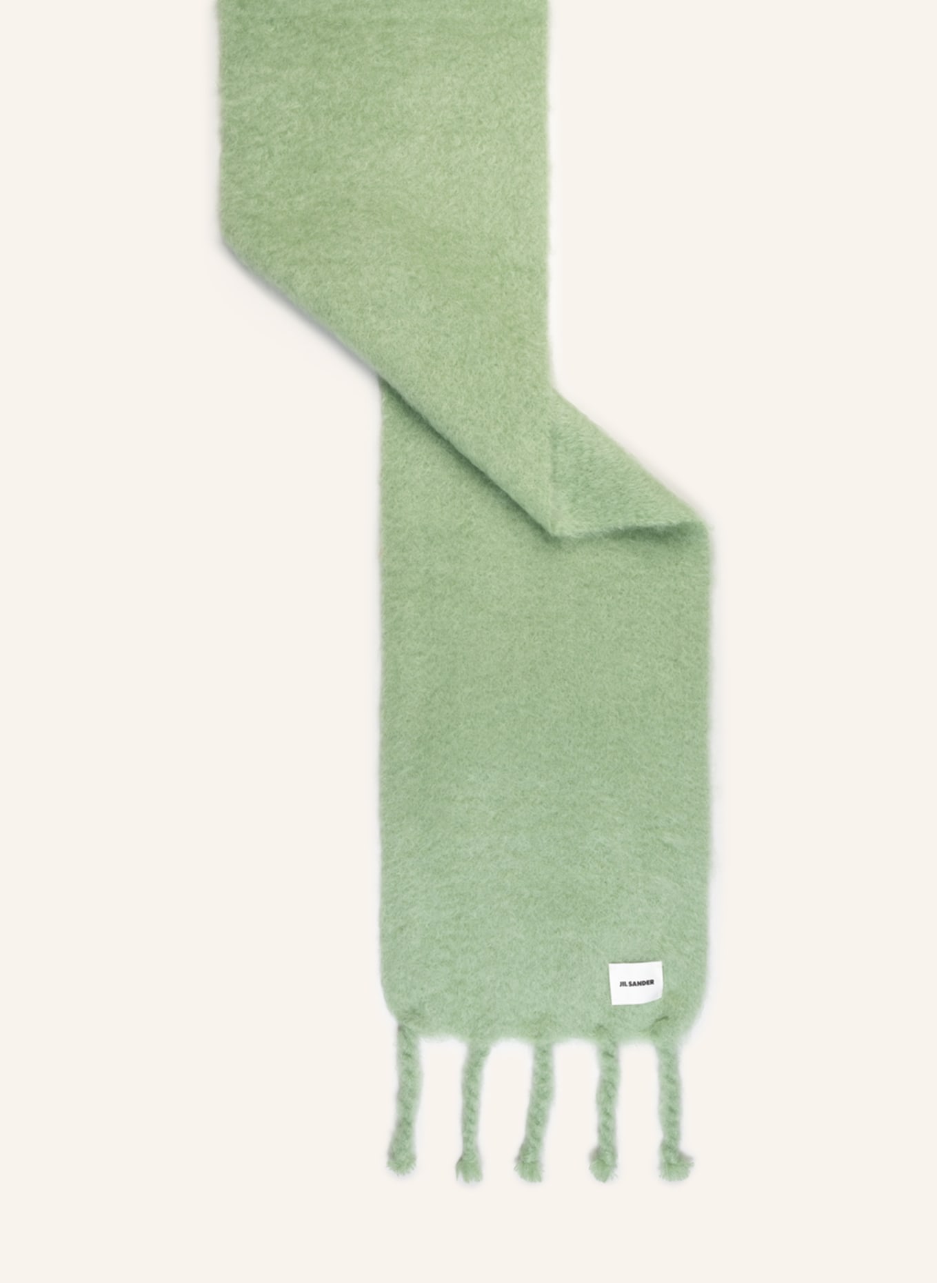 JIL SANDER Mohair scarf, Color: LIGHT GREEN (Image 2)