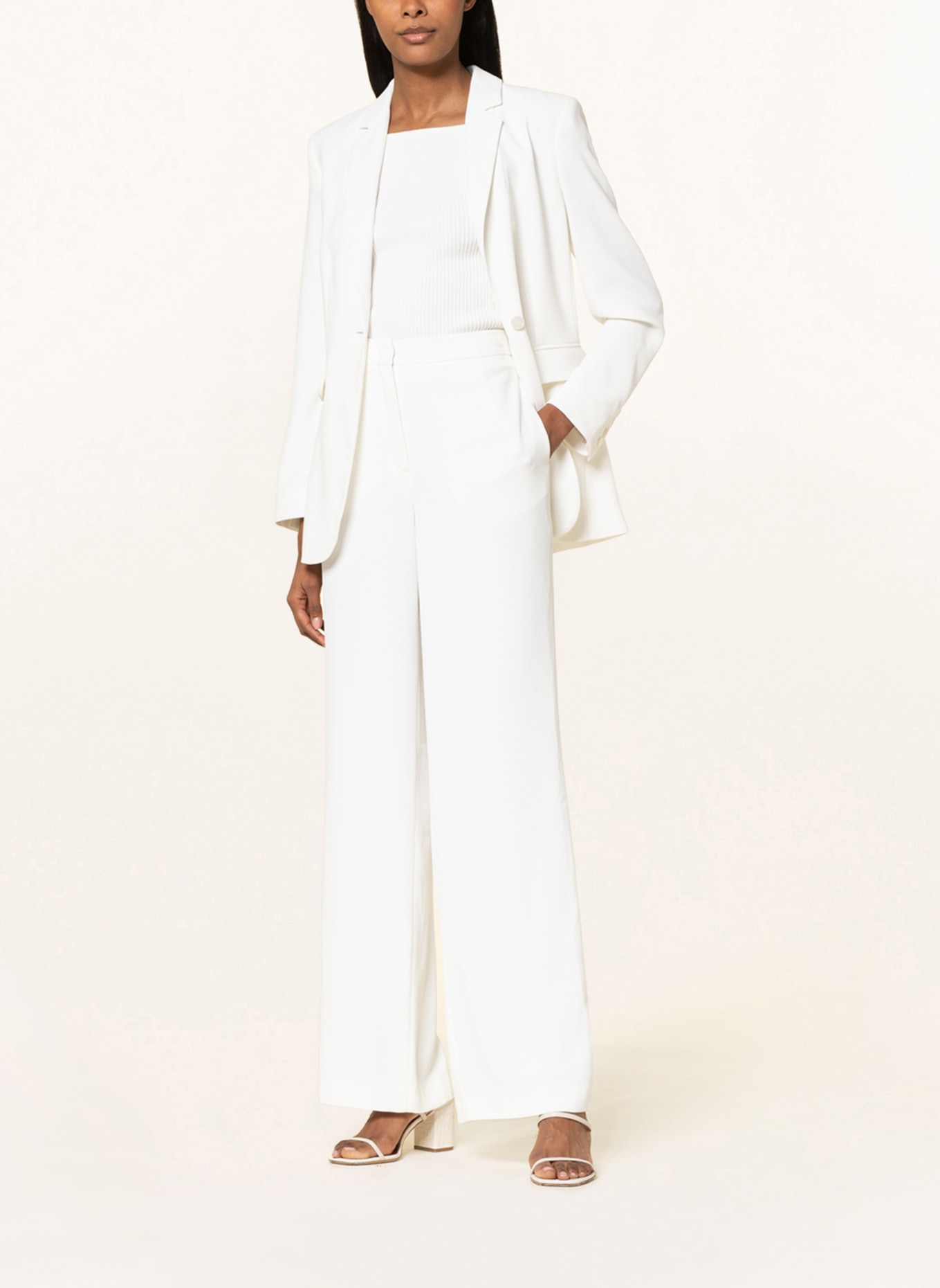 V by Vera Mont Wide leg trousers, Color: WHITE (Image 2)