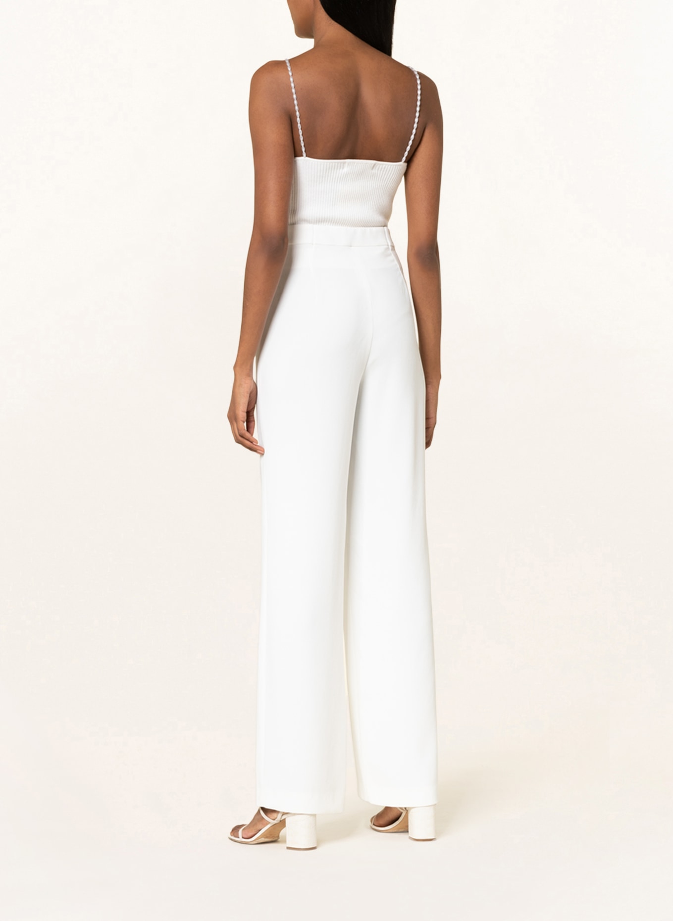 V by Vera Mont Wide leg trousers, Color: WHITE (Image 3)
