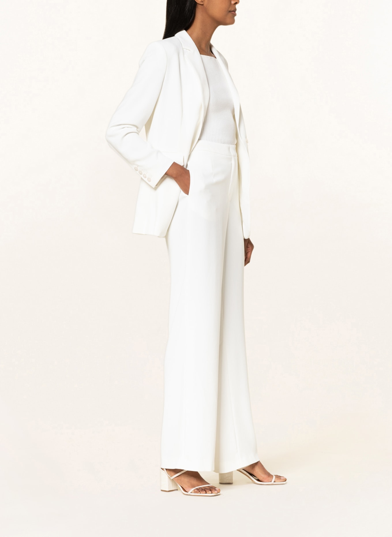 V by Vera Mont Wide leg trousers, Color: WHITE (Image 4)