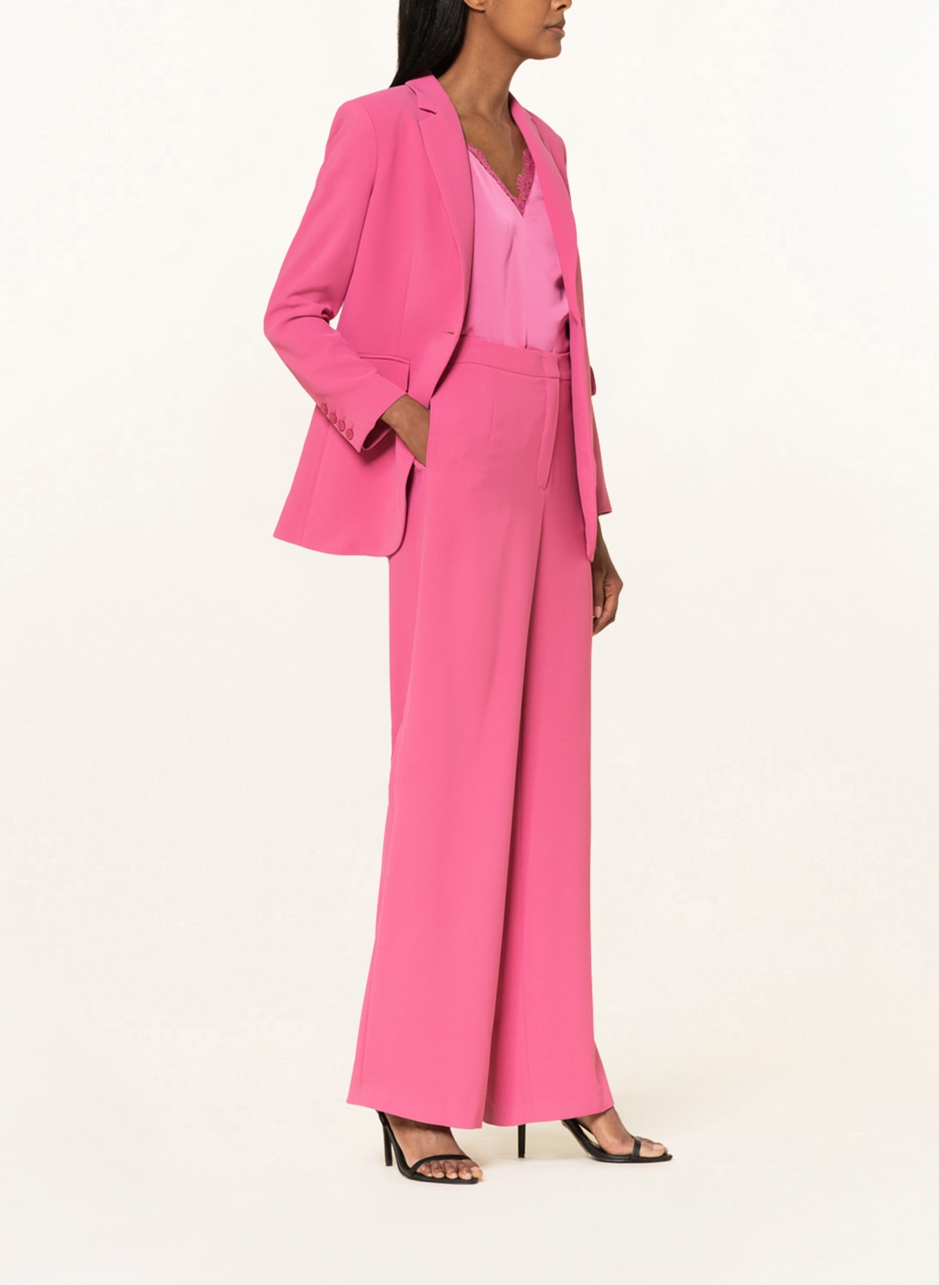 V by Vera Mont Wide leg trousers, Color: PINK (Image 4)