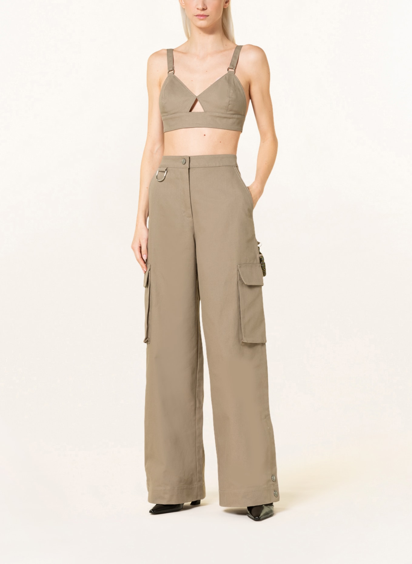 REMAIN Cargo pants, Color: OLIVE (Image 2)