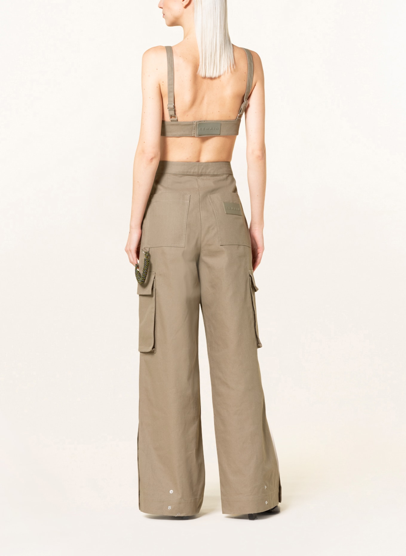 REMAIN Cargo pants, Color: OLIVE (Image 3)