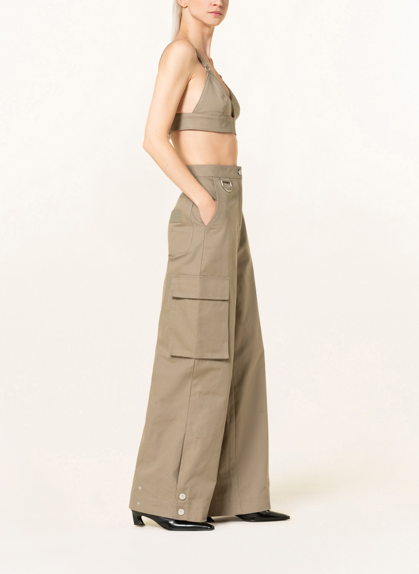 REMAIN Cargo pants, Color: OLIVE (Image 4)
