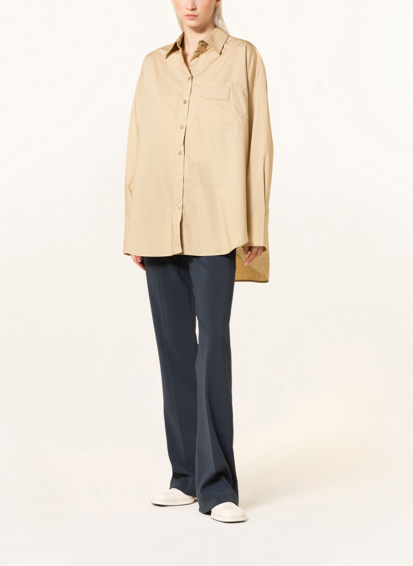 REMAIN Oversized shirt blouse, Color: BEIGE (Image 2)