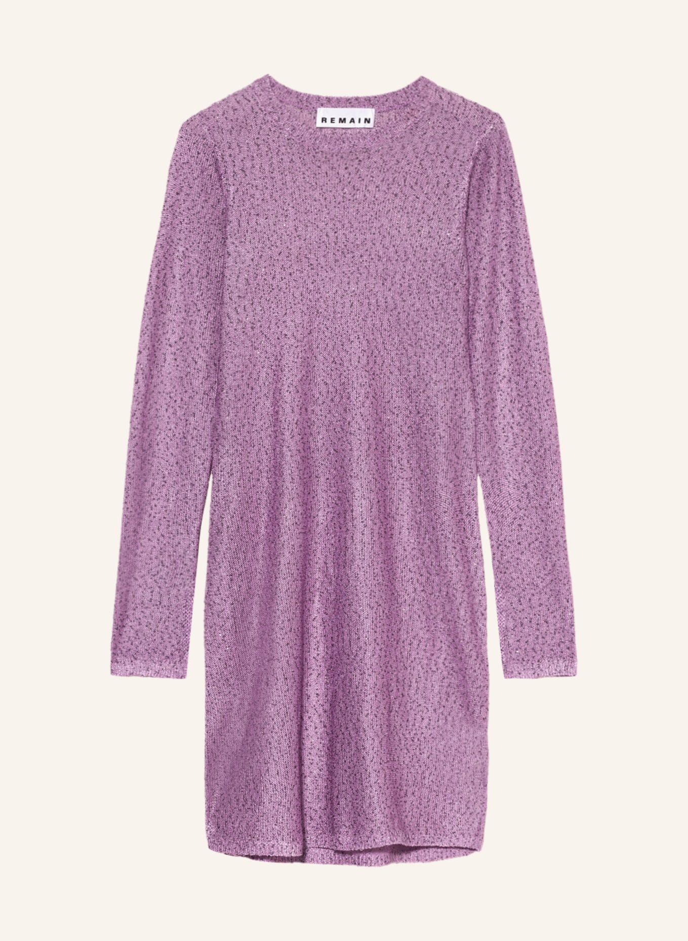 REMAIN Knit dress with sequins, Color: LIGHT PURPLE/ DARK GRAY (Image 1)