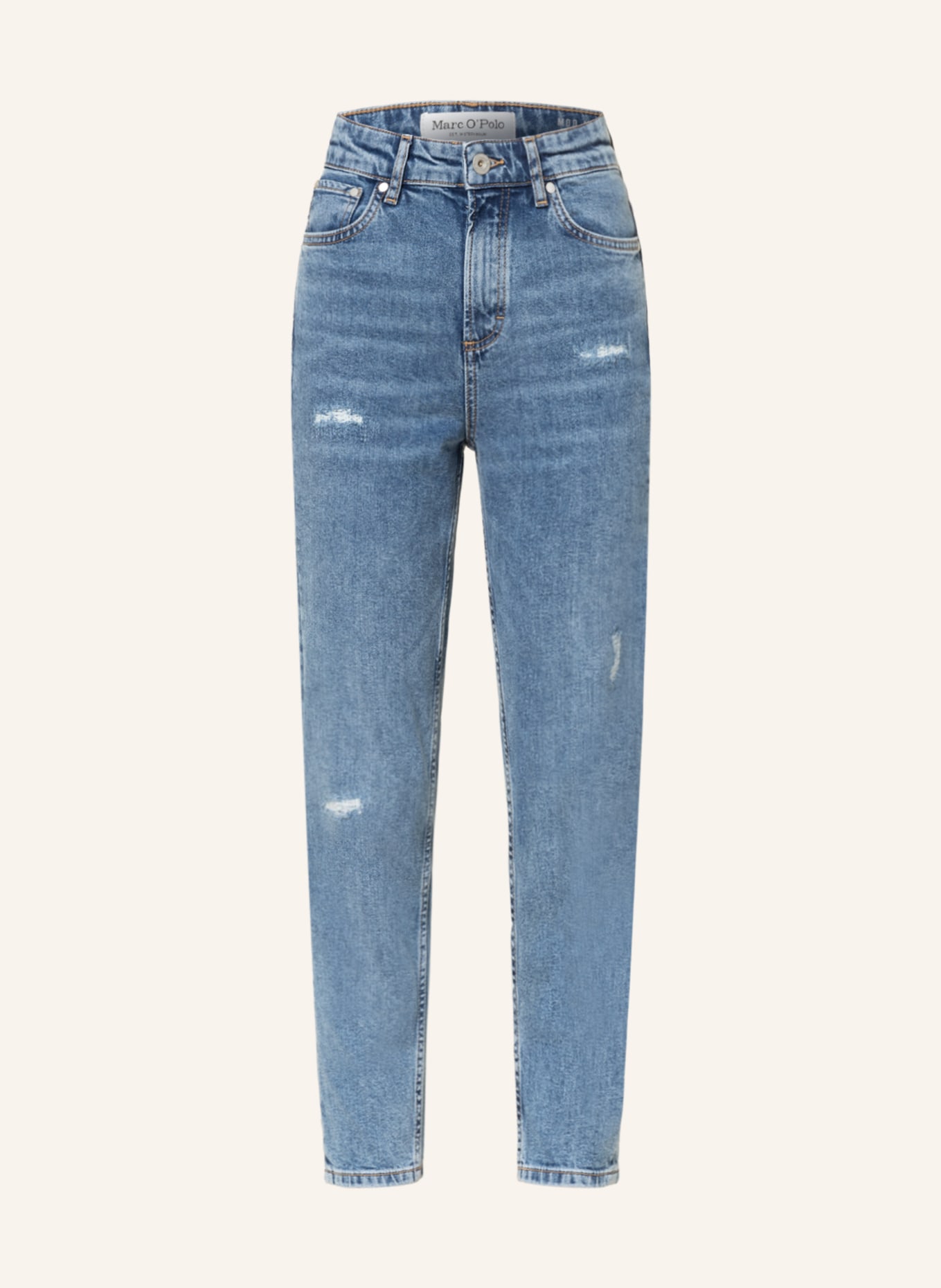 Marc O'Polo 7/8 jeans, Color: 057 Sustainable mid blue destroy w (Image 1)