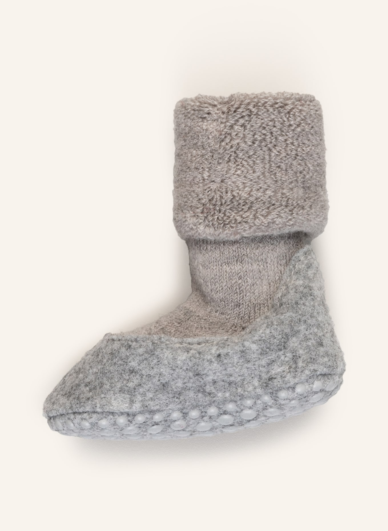 FALKE Stopper-Socken COSYSHOE aus Merinowolle : HELLGRAU