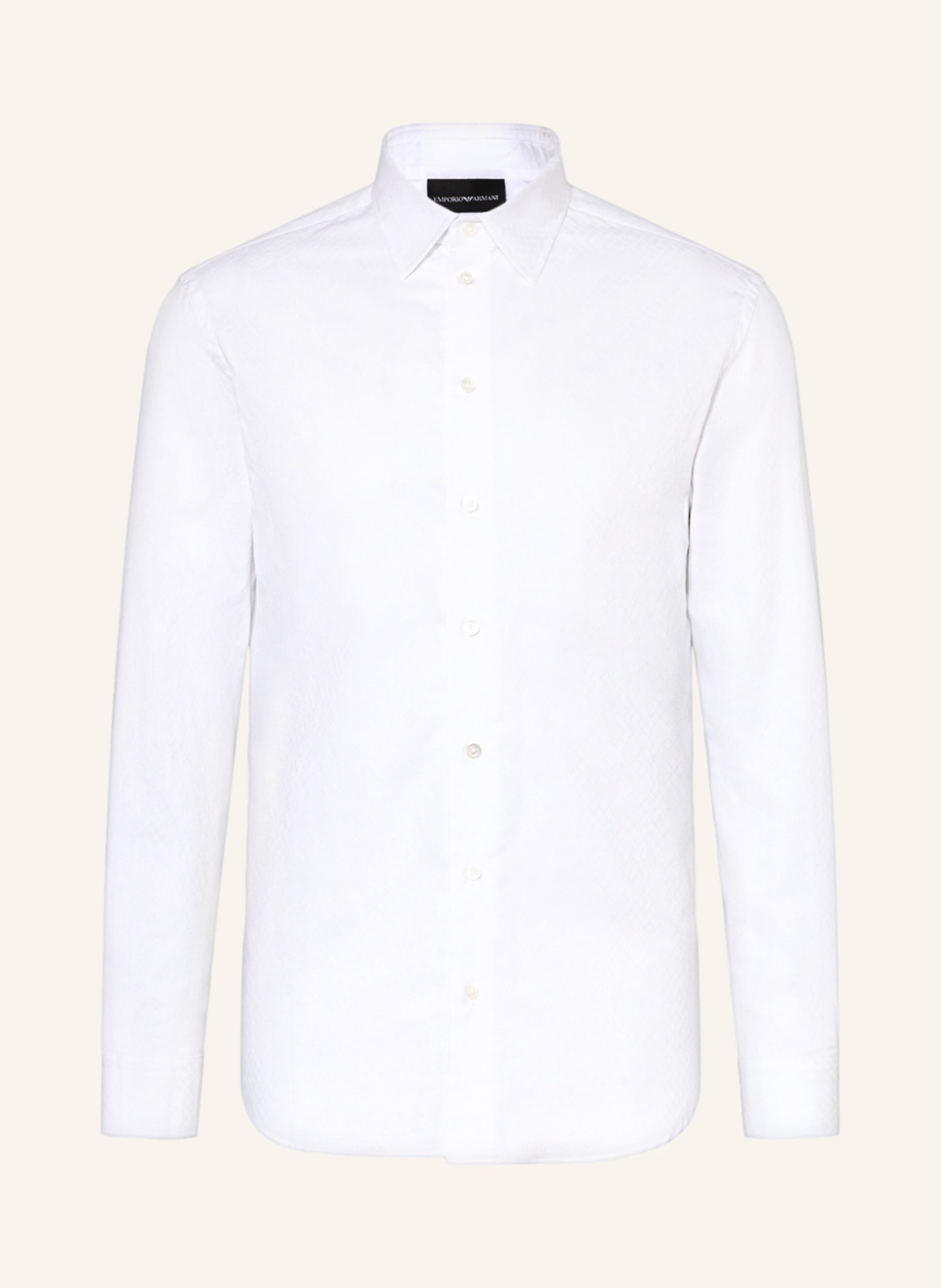 EMPORIO ARMANI Jacquard shirt regular fit, Color: WHITE (Image 1)