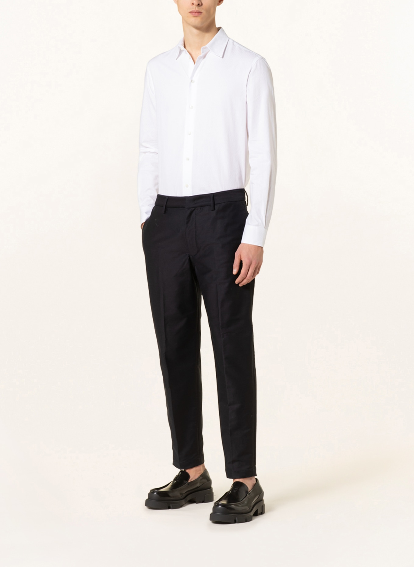 EMPORIO ARMANI Jacquard shirt regular fit, Color: WHITE (Image 2)