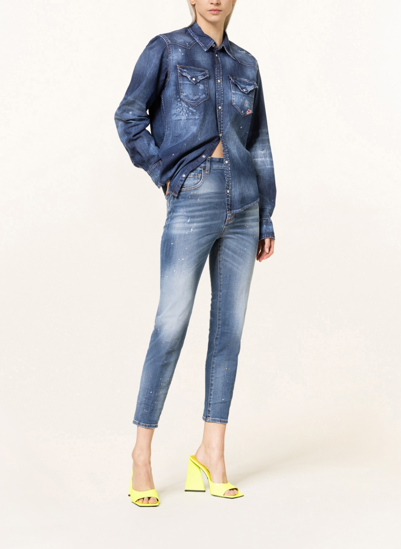 DSQUARED2 Jeans TWIGGY, Color: 470 BLUE NAVY (Image 2)