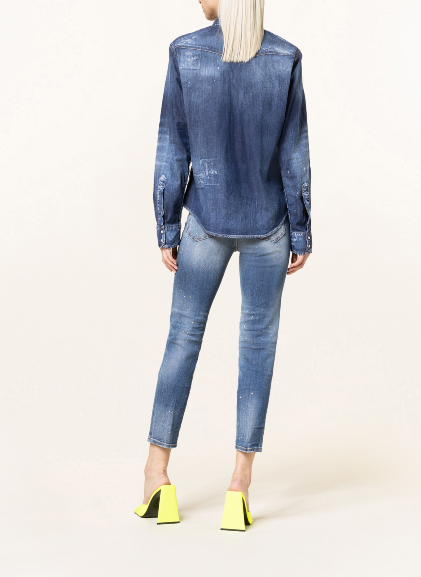 DSQUARED2 Jeans TWIGGY, Color: 470 BLUE NAVY (Image 3)