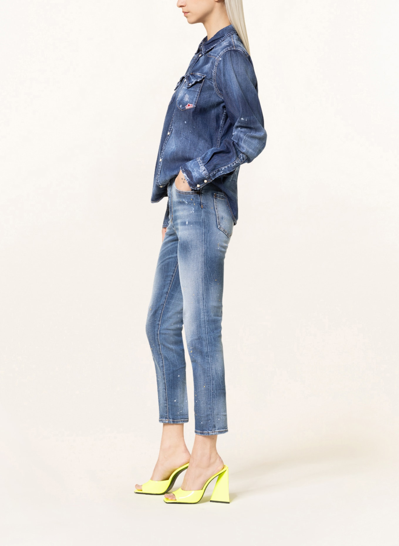 DSQUARED2 Jeans TWIGGY, Color: 470 BLUE NAVY (Image 4)