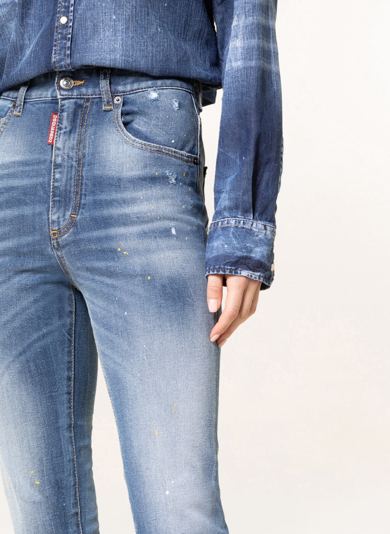 DSQUARED2 Jeans TWIGGY, Color: 470 BLUE NAVY (Image 5)