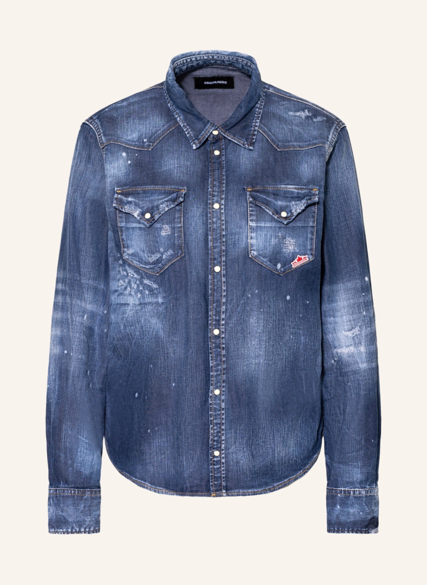 DSQUARED2 Bluzka jeansowa, Kolor: NIEBIESKI (Obrazek 1)