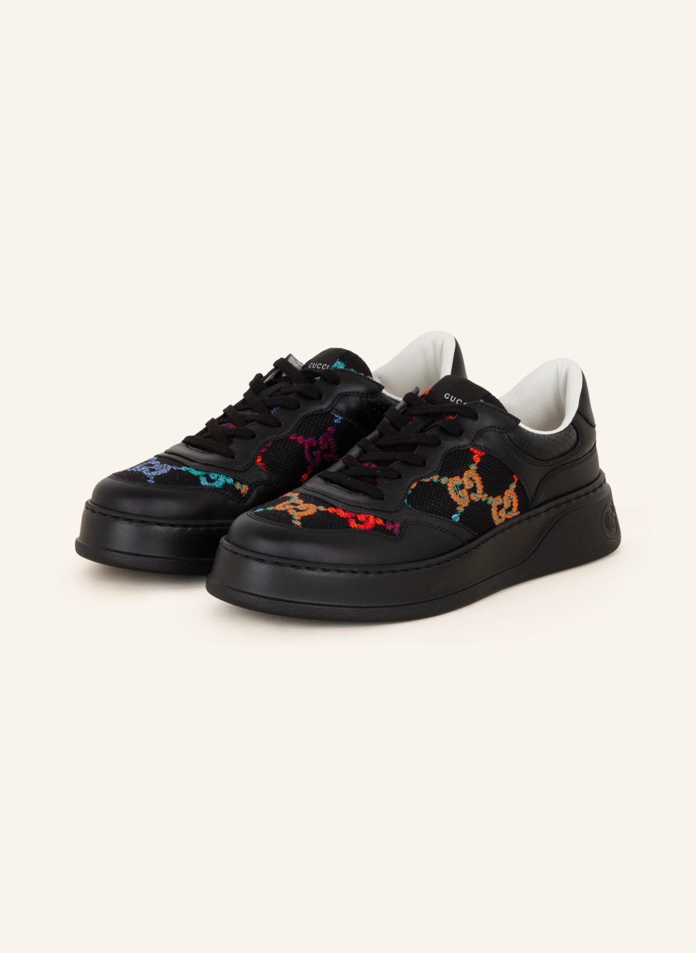 GUCCI Sneakers PSYCHEDELIC MINI GG, Color: BLACK/ LIGHT BLUE/ RED (Image 1)