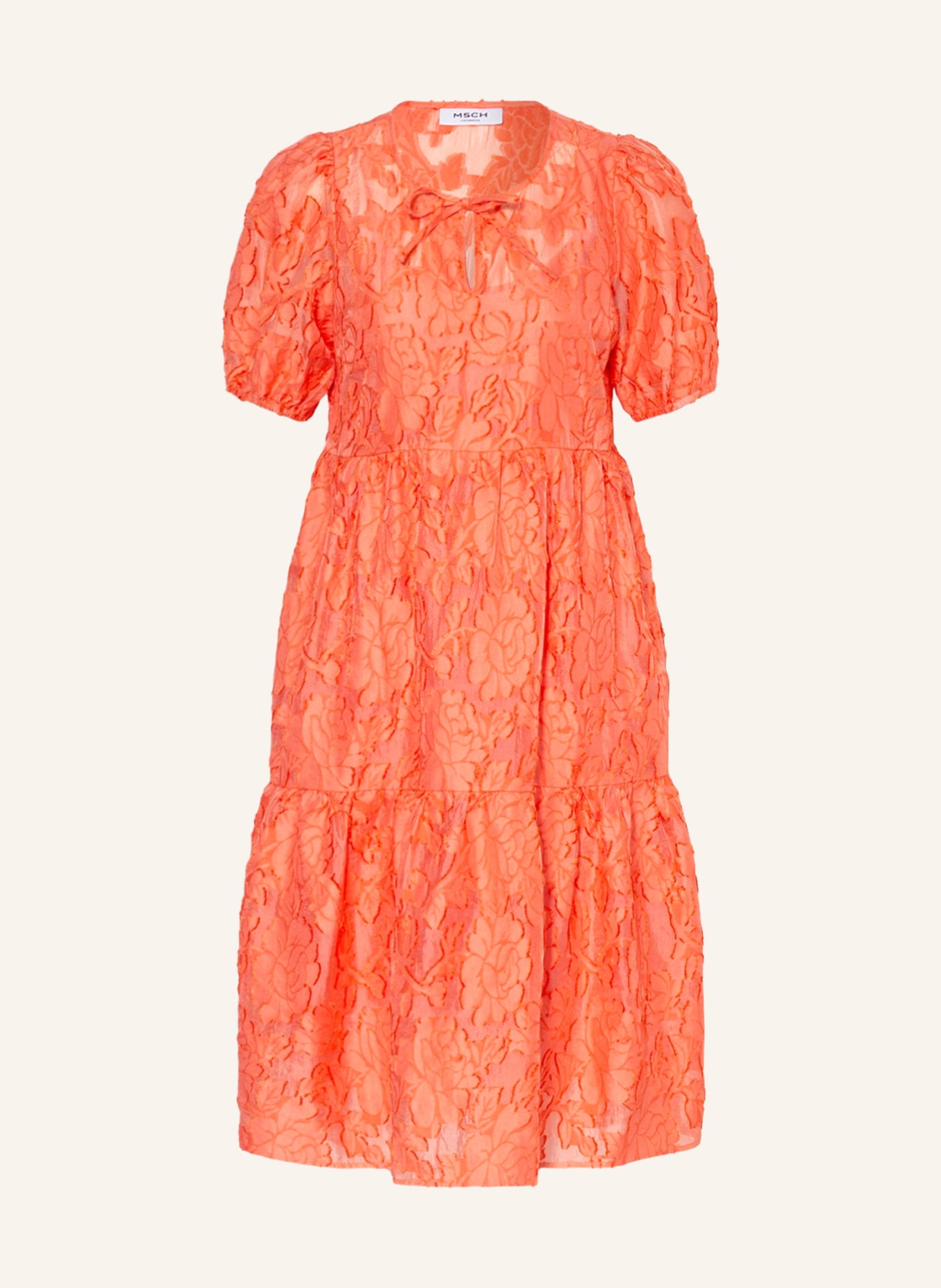 MSCH COPENHAGEN Sukienka MSCHPAVE, Kolor: POMARAŃCZOWY (Obrazek 1)