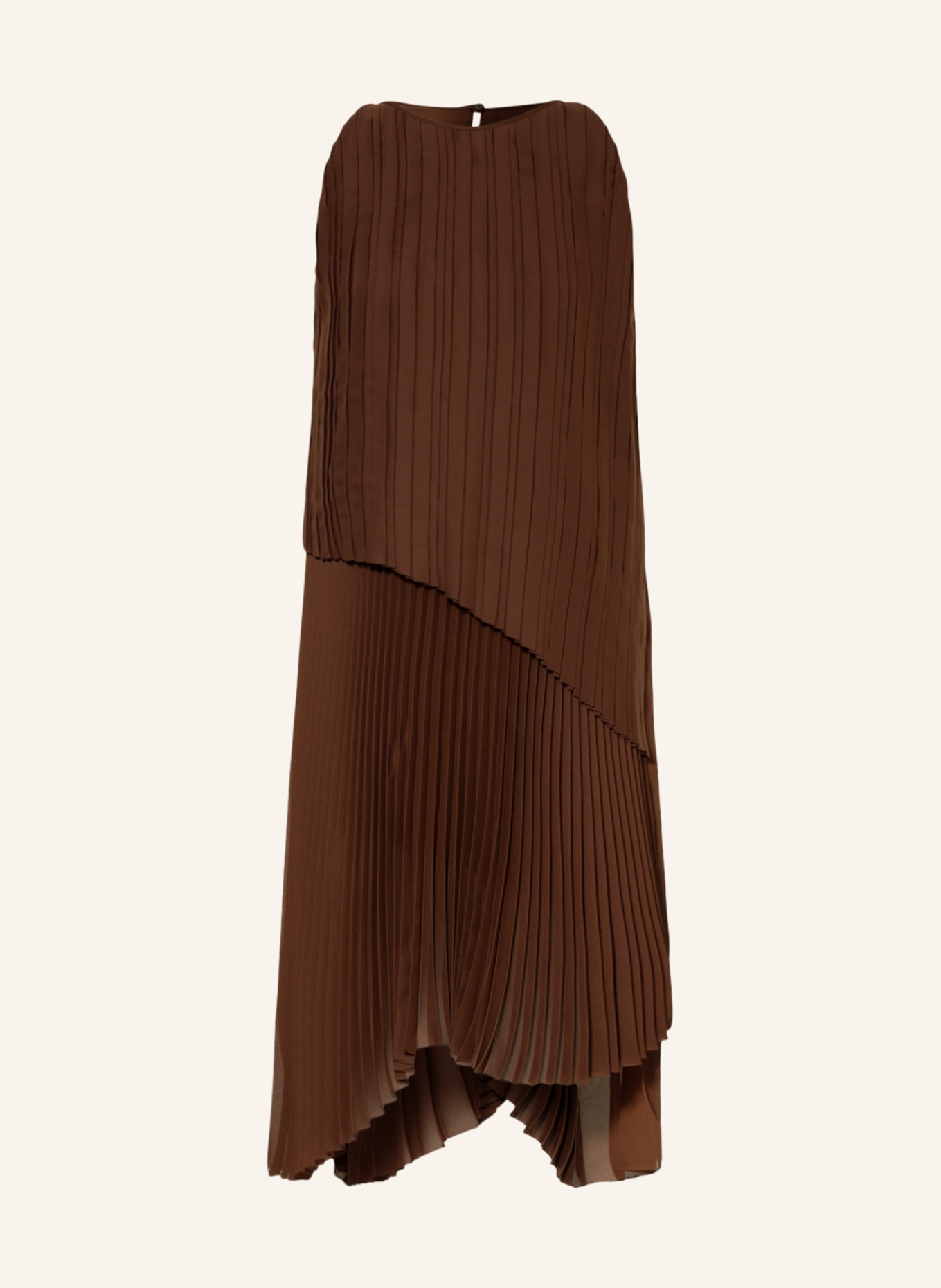FABIANA FILIPPI Plisseekleid, Farbe: BRAUN (Bild 1)