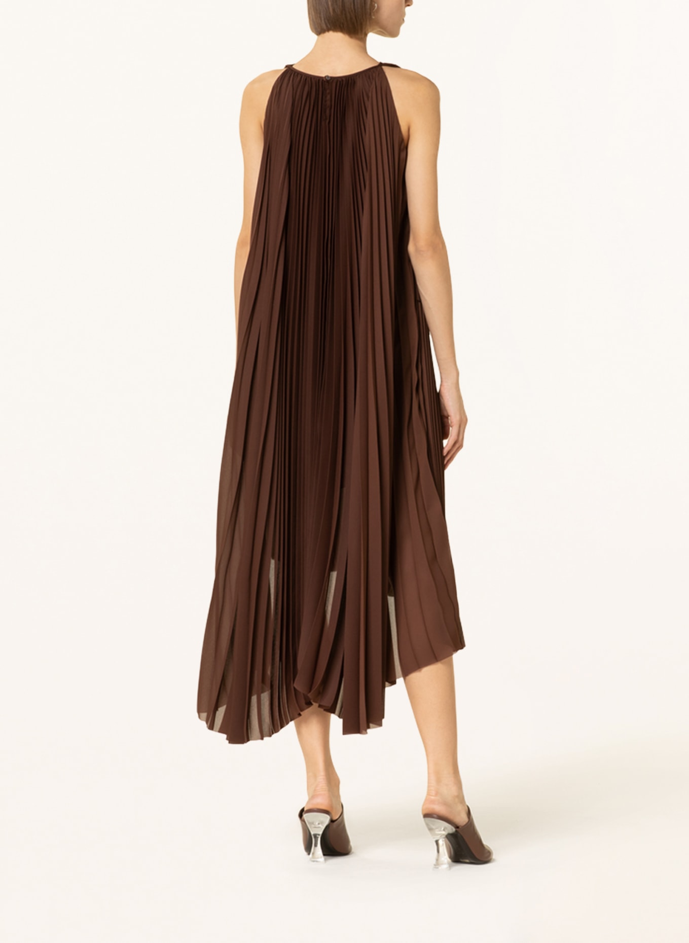 FABIANA FILIPPI Pleated dress, Color: BROWN (Image 3)