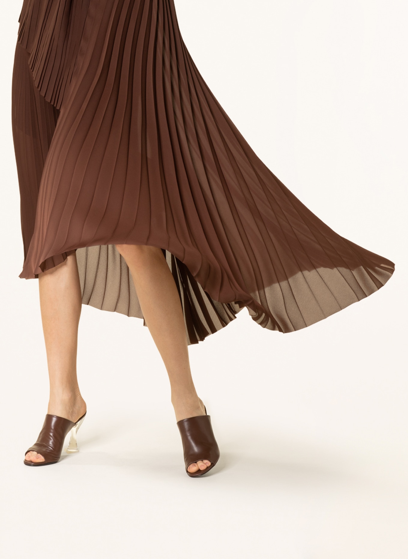 FABIANA FILIPPI Pleated dress, Color: BROWN (Image 5)