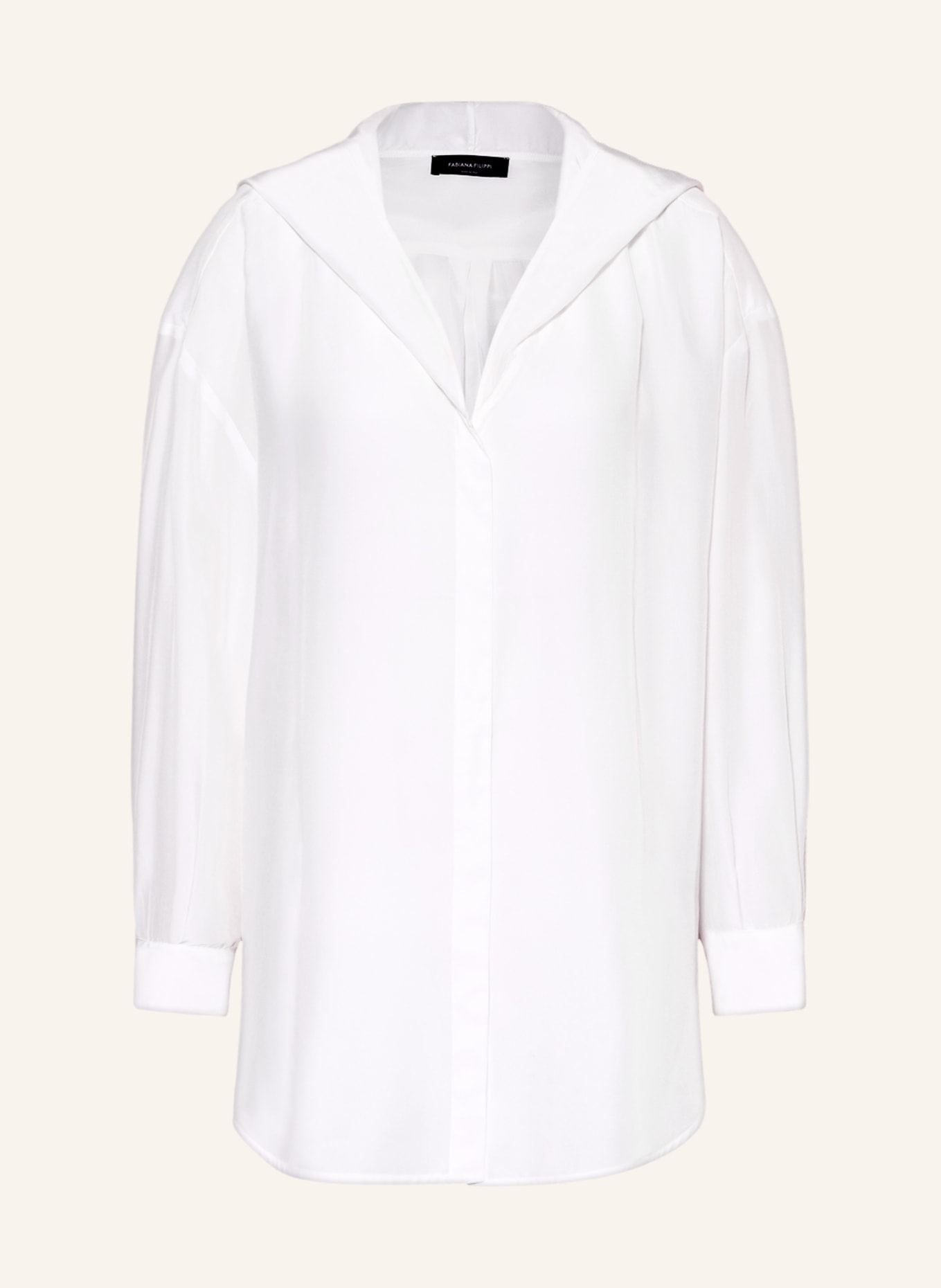 FABIANA FILIPPI Blouse with silk, Color: WHITE (Image 1)