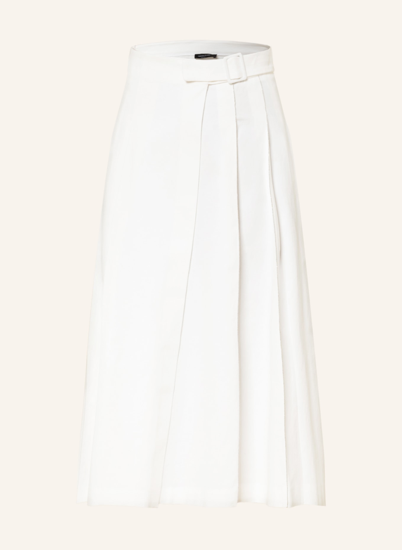 FABIANA FILIPPI Wrap skirt with decorative beads, Color: WHITE (Image 1)