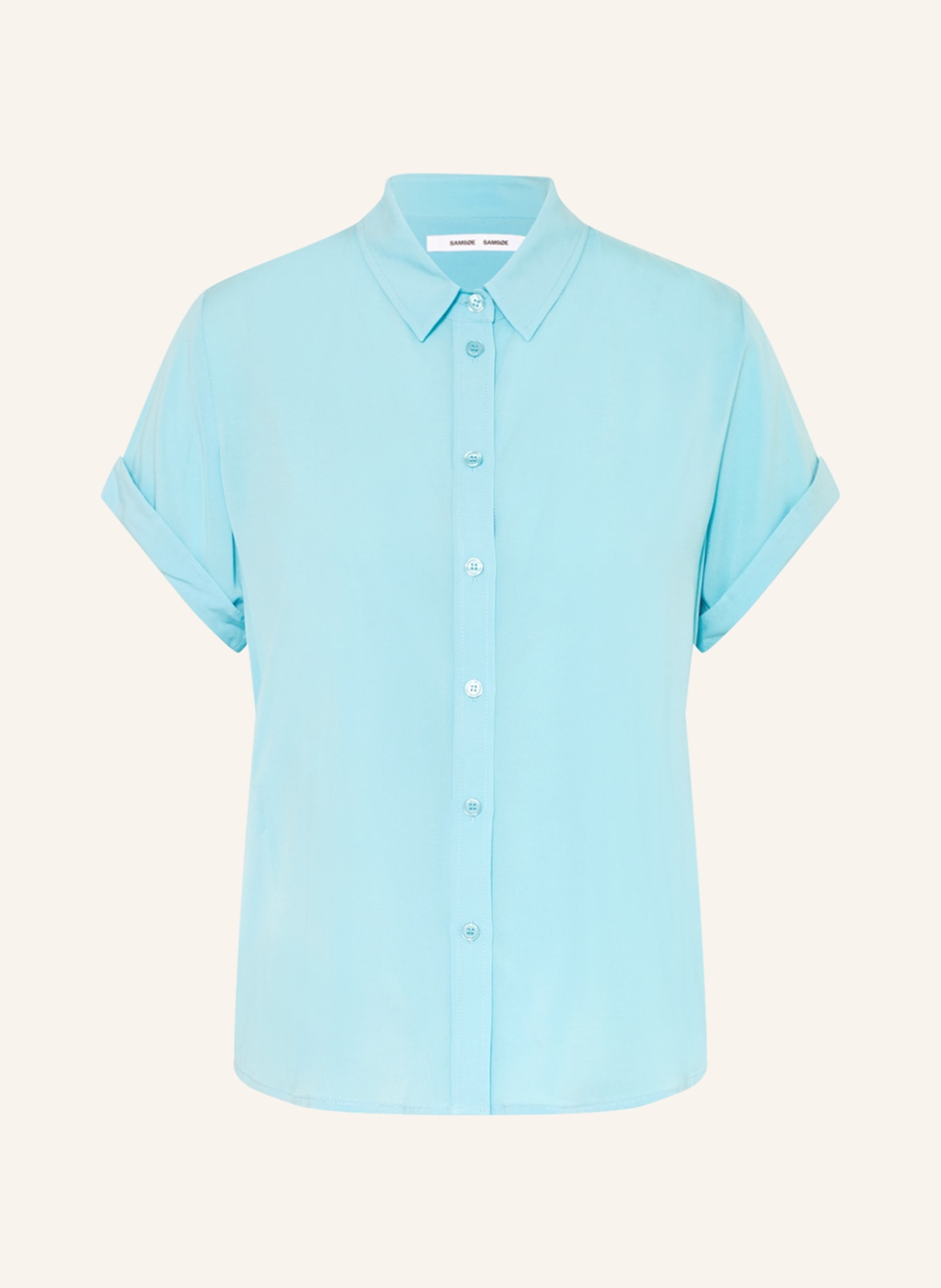 SAMSØE  SAMSØE Shirt blouse MAJAN, Color: TURQUOISE (Image 1)