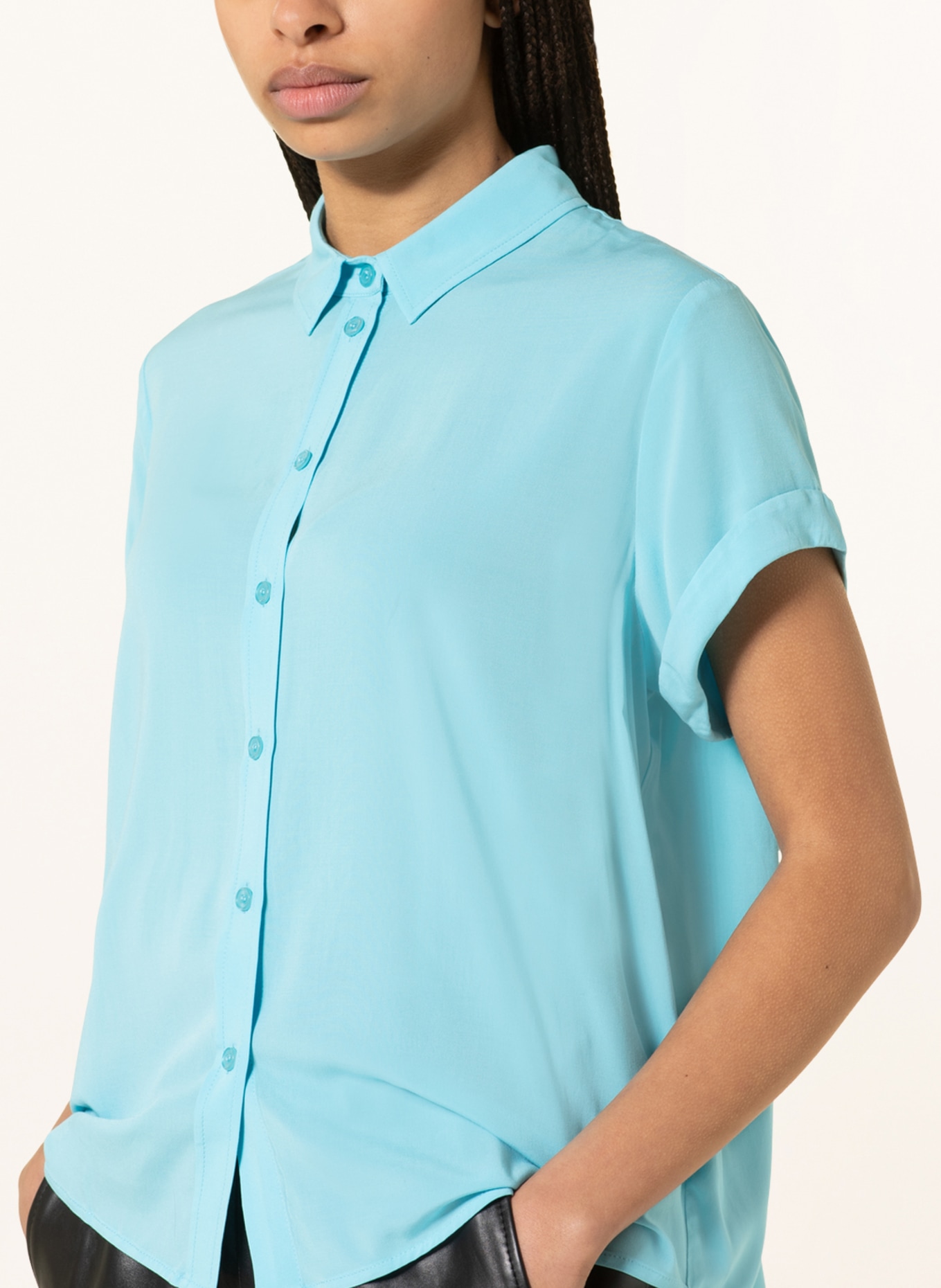 SAMSØE  SAMSØE Shirt blouse MAJAN, Color: TURQUOISE (Image 4)