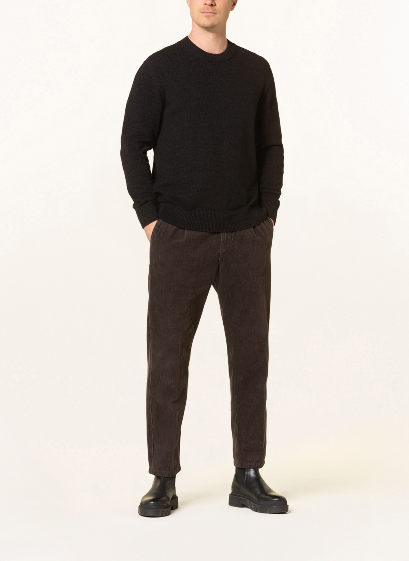 Marc O'Polo Bouclé-Pullover , Farbe: SCHWARZ (Bild 2)