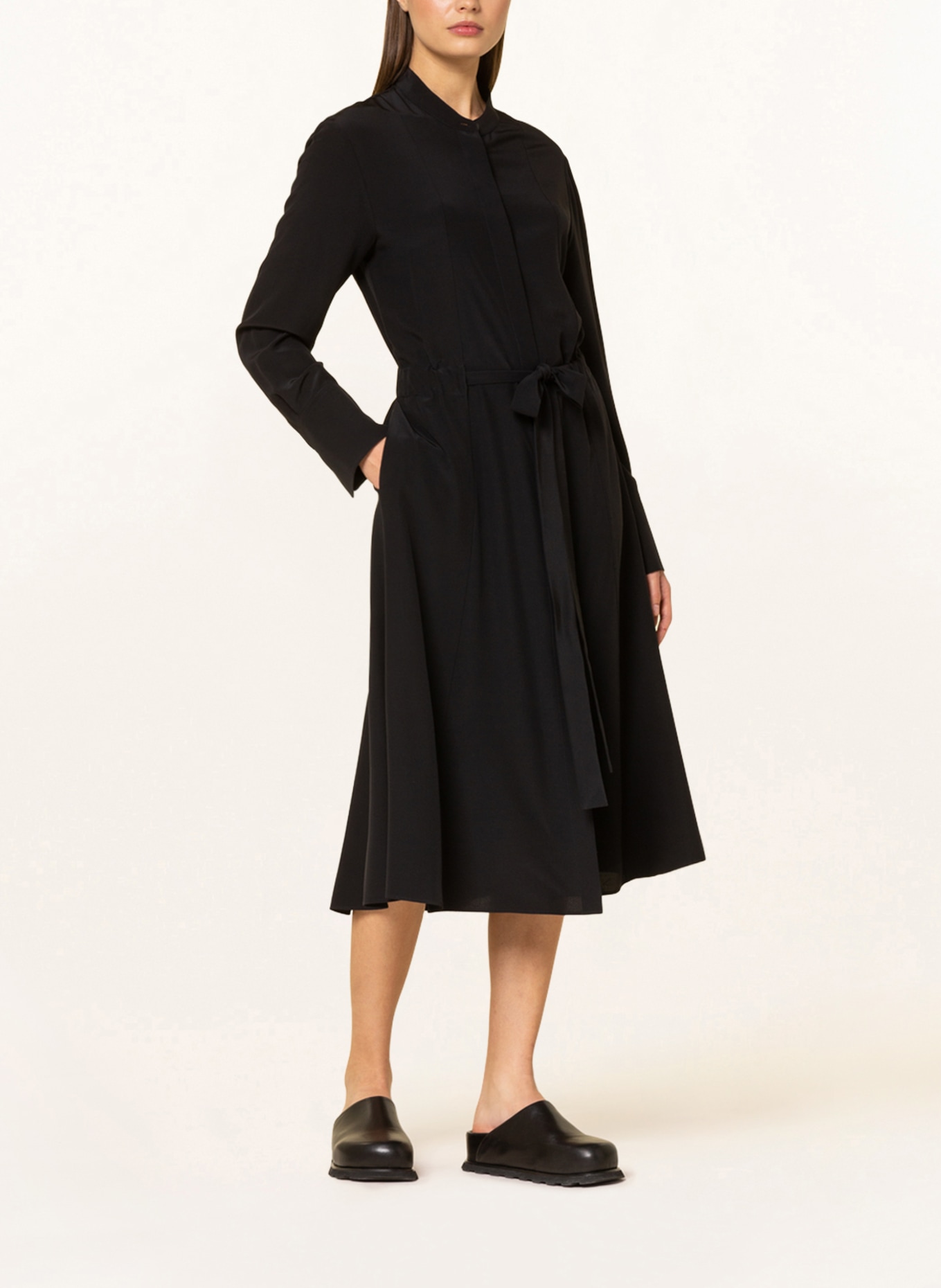 JOSEPH Silk dress FAIRBAIM, Color: BLACK (Image 2)