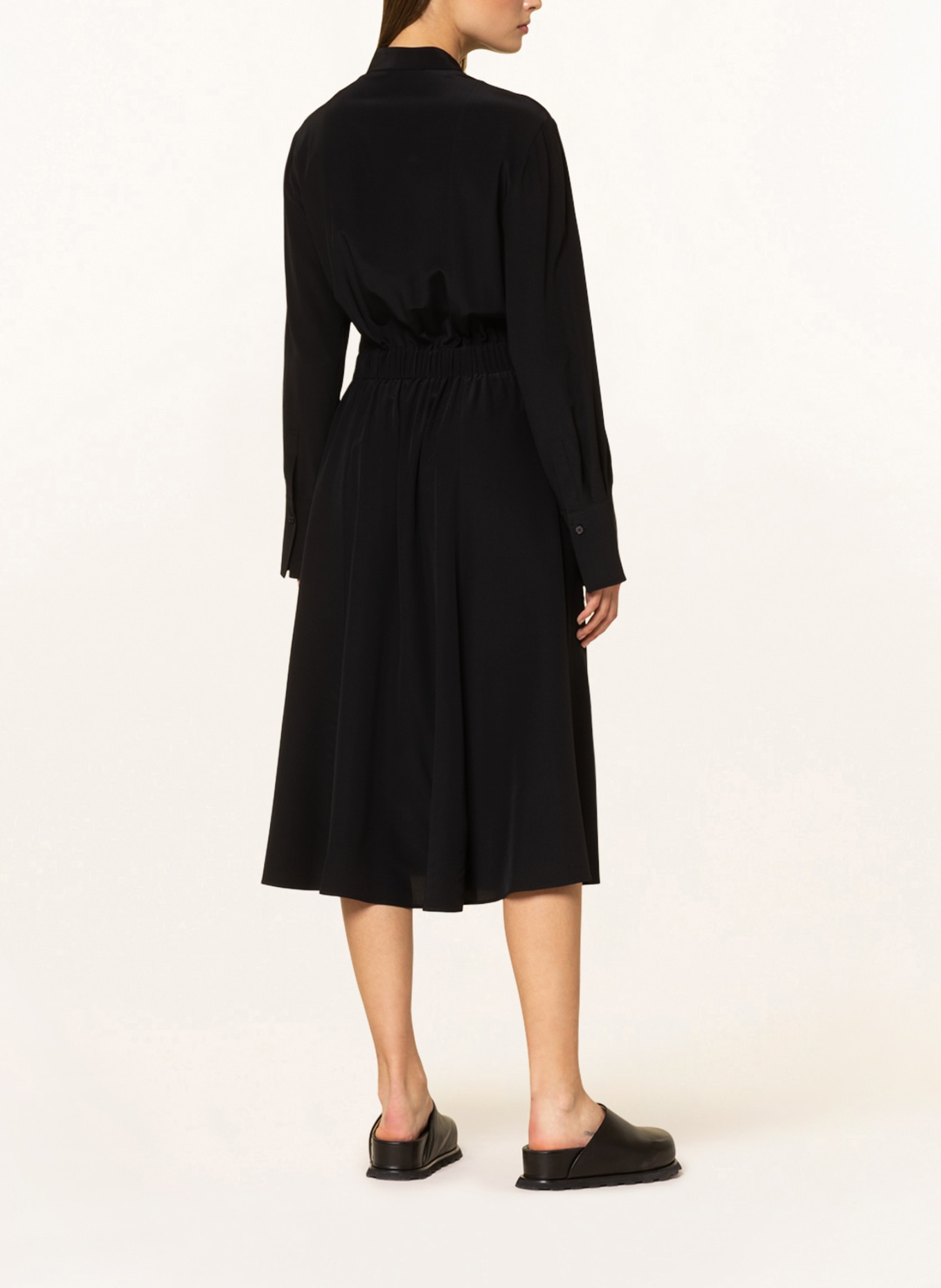 JOSEPH Silk dress FAIRBAIM, Color: BLACK (Image 3)