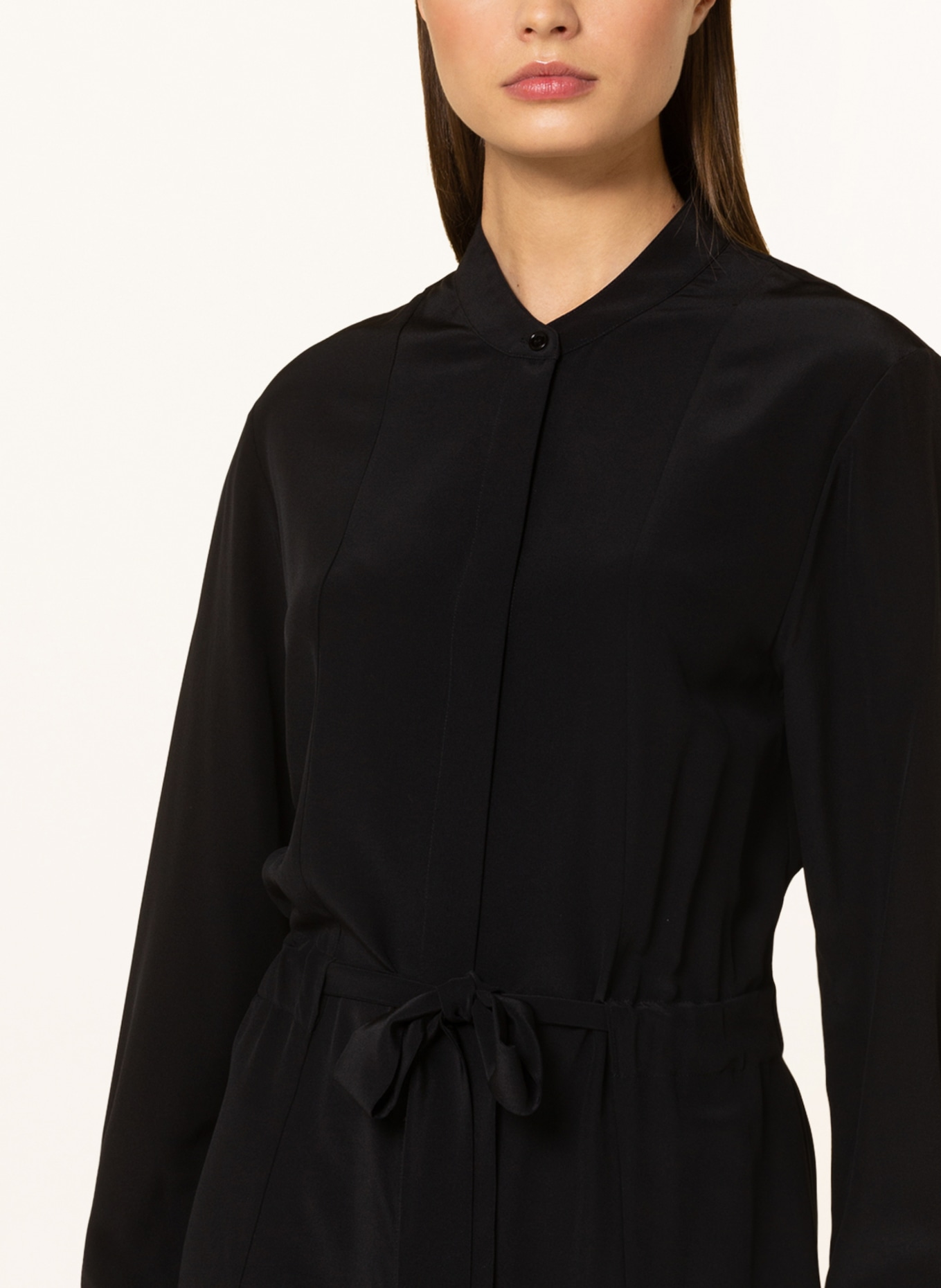 JOSEPH Silk dress FAIRBAIM, Color: BLACK (Image 4)