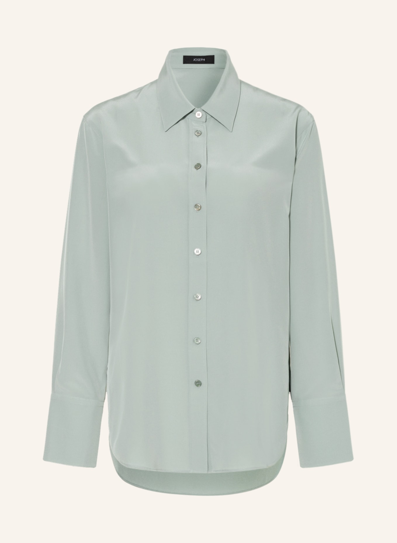 JOSEPH Shirt blouse JOE in silk, Color: LIGHT GREEN (Image 1)