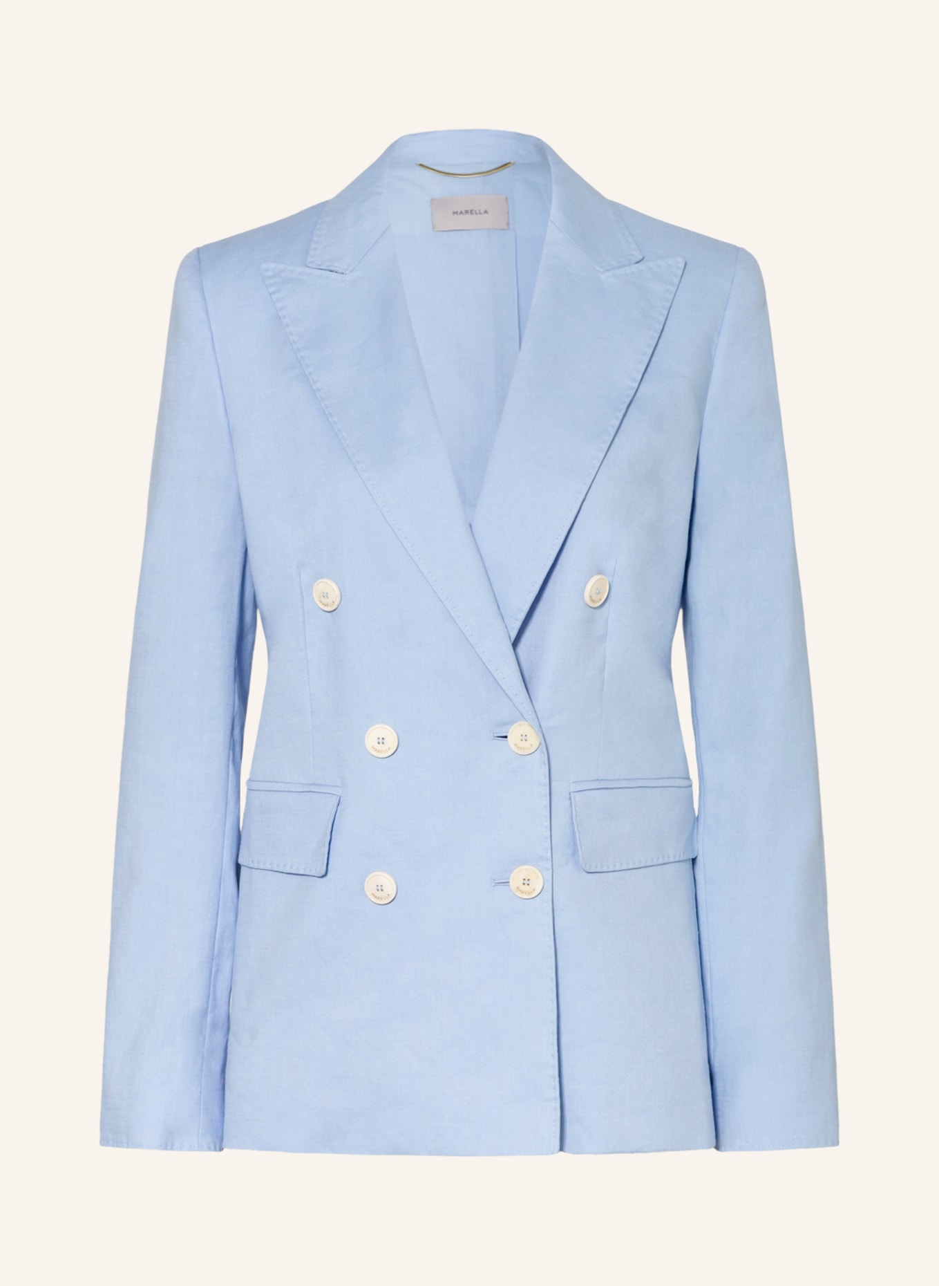 MARELLA Blazer GHIANDA with linen , Color: LIGHT BLUE (Image 1)