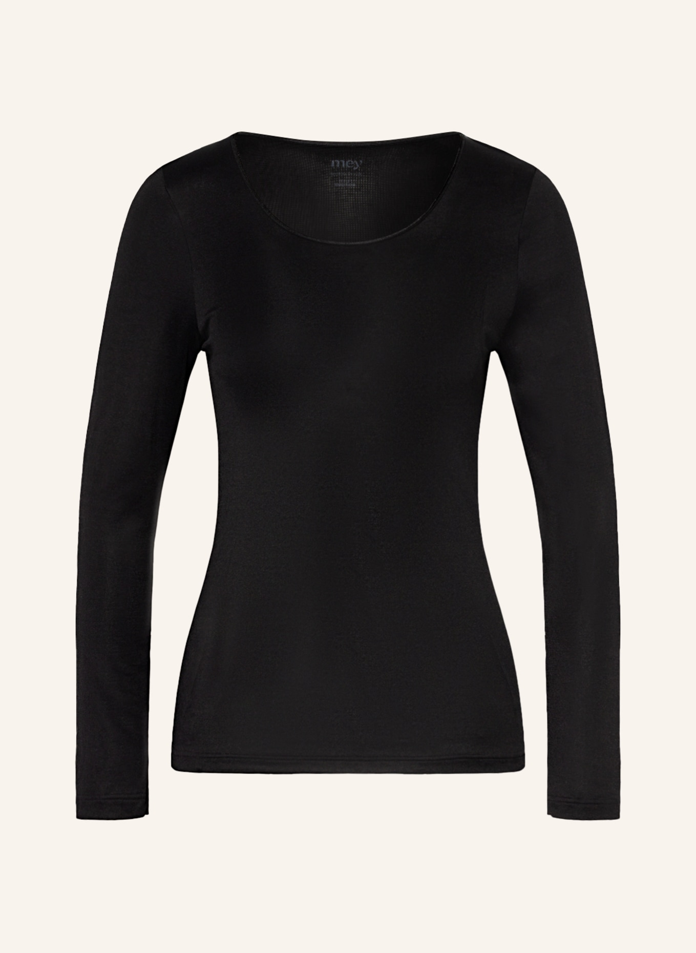 mey Long sleeve shirt series EMOTION, Color: BLACK (Image 1)