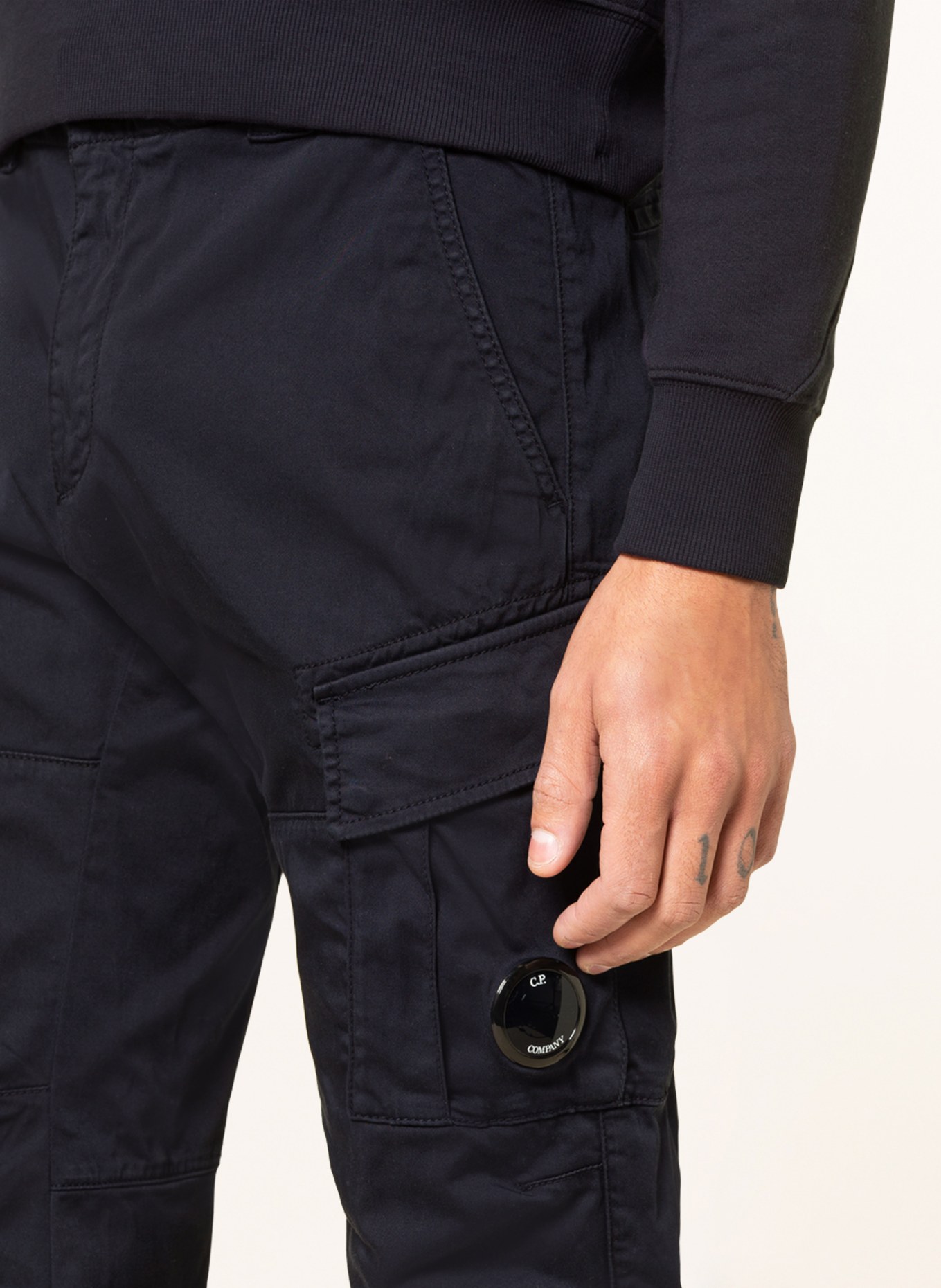 C.P. COMPANY Cargo pants ergonomic fit, Color: DARK BLUE (Image 5)