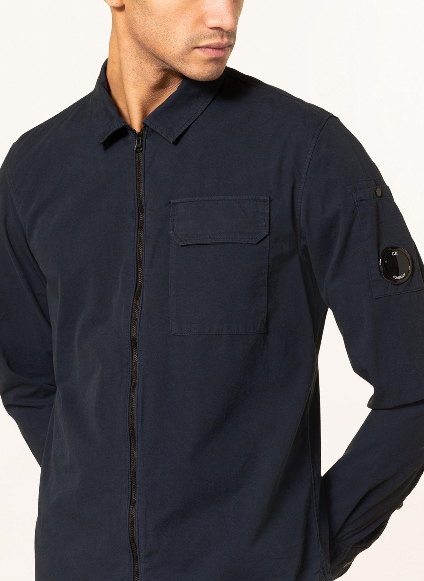 C.P. COMPANY Shirt extra slim fit , Color: DARK BLUE (Image 4)