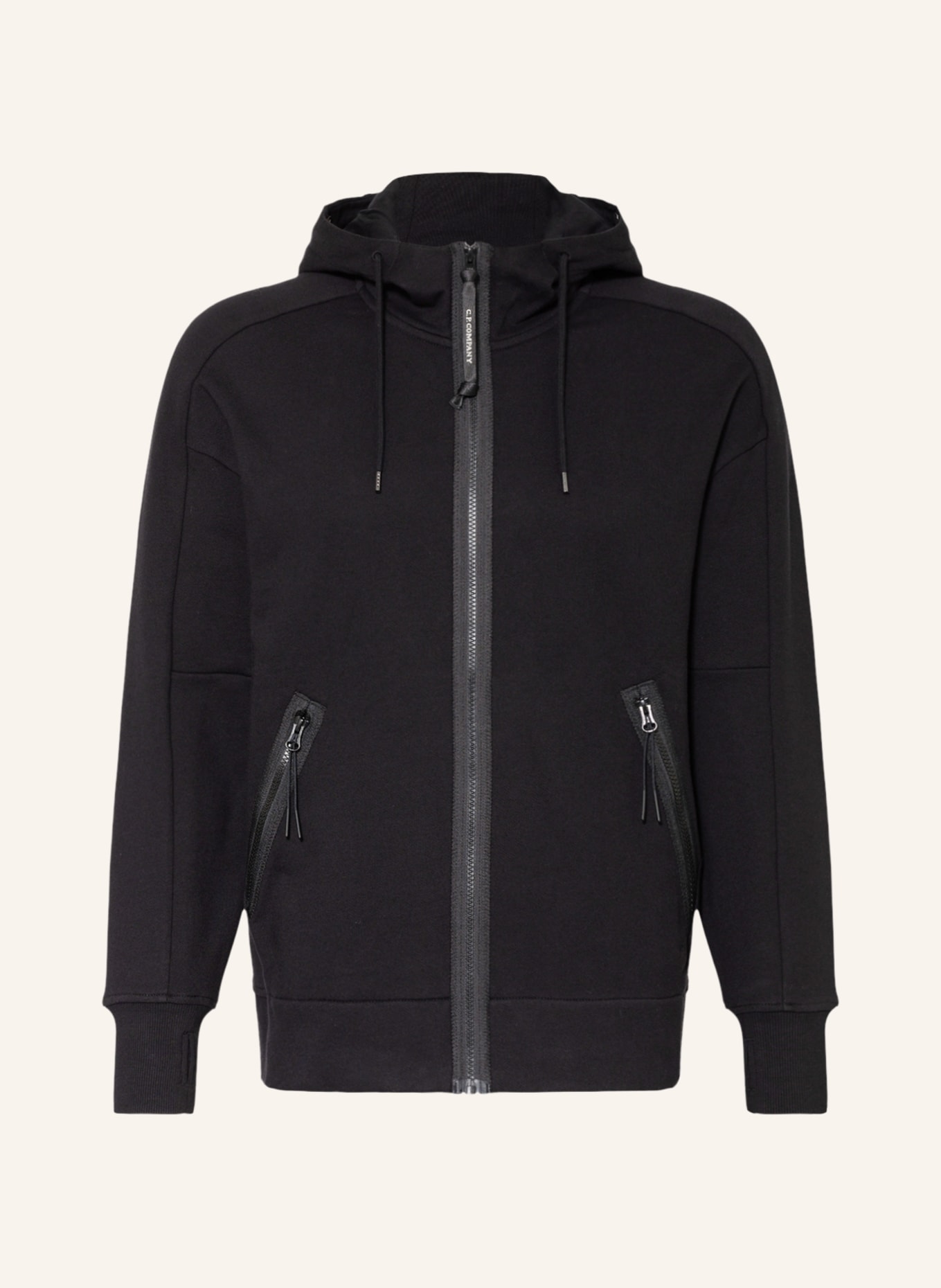 C.P. COMPANY Sweat jacket, Color: BLACK (Image 1)