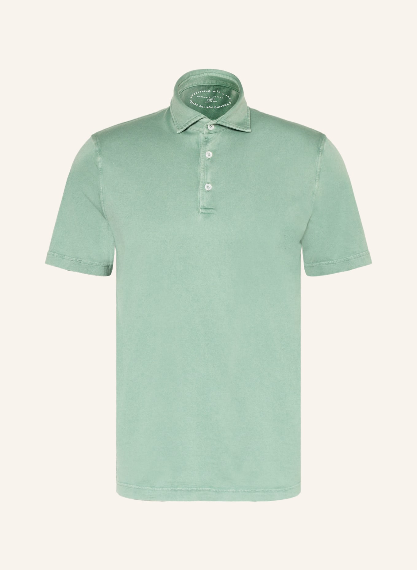 FEDELI Jersey-Poloshirt, Farbe: HELLGRÜN (Bild 1)
