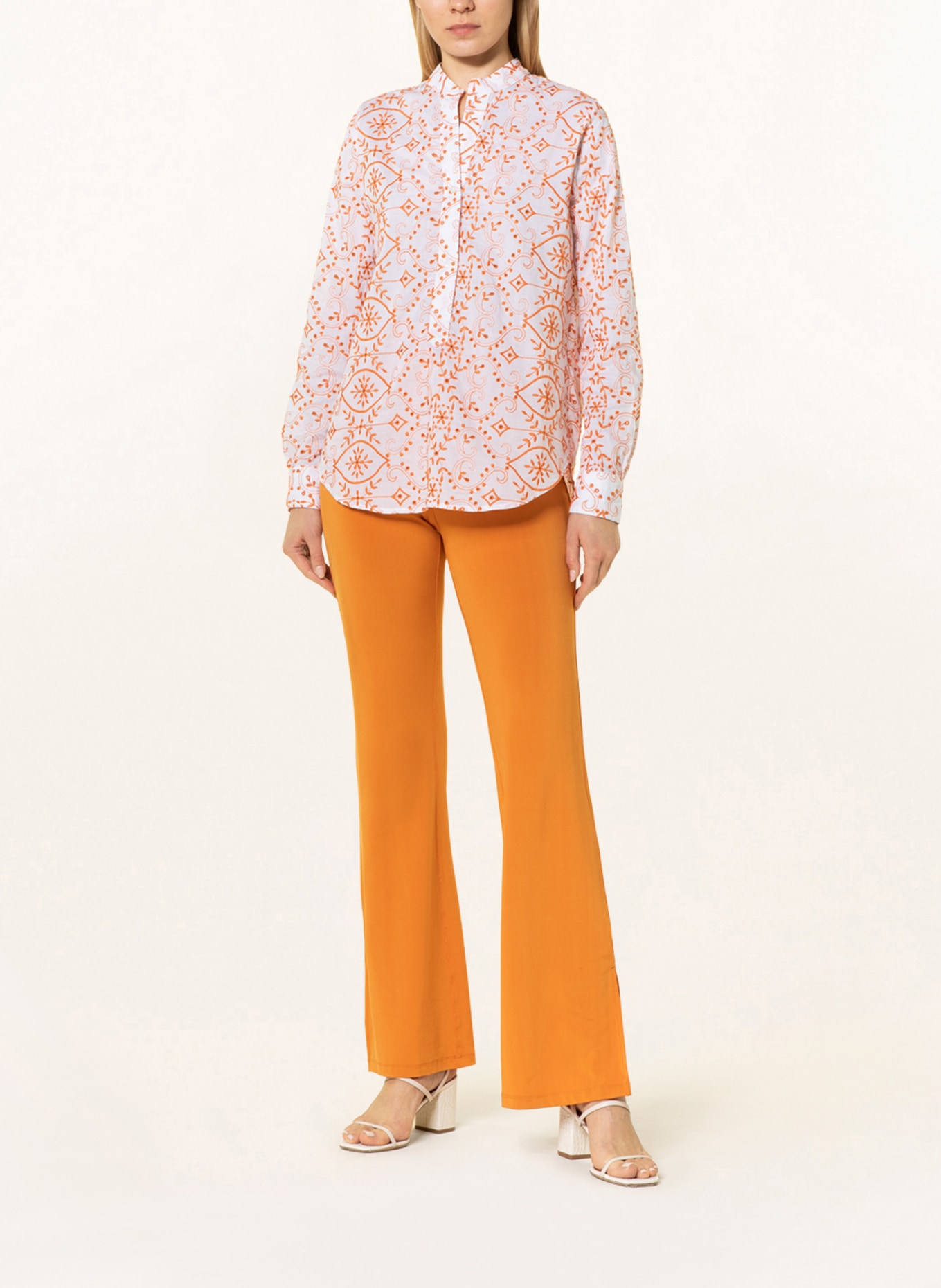 rossana diva Shirt blouse , Color: ORANGE/ LIGHT ORANGE (Image 2)