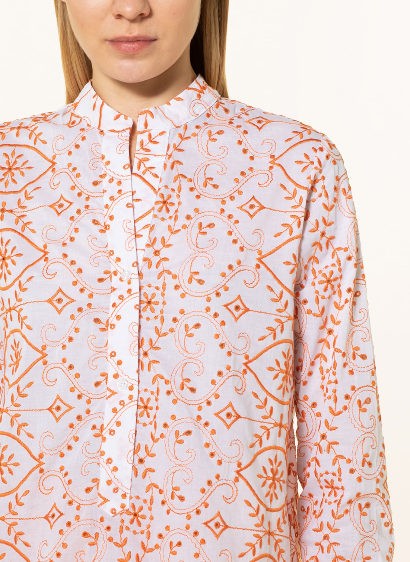 rossana diva Shirt blouse , Color: ORANGE/ LIGHT ORANGE (Image 4)