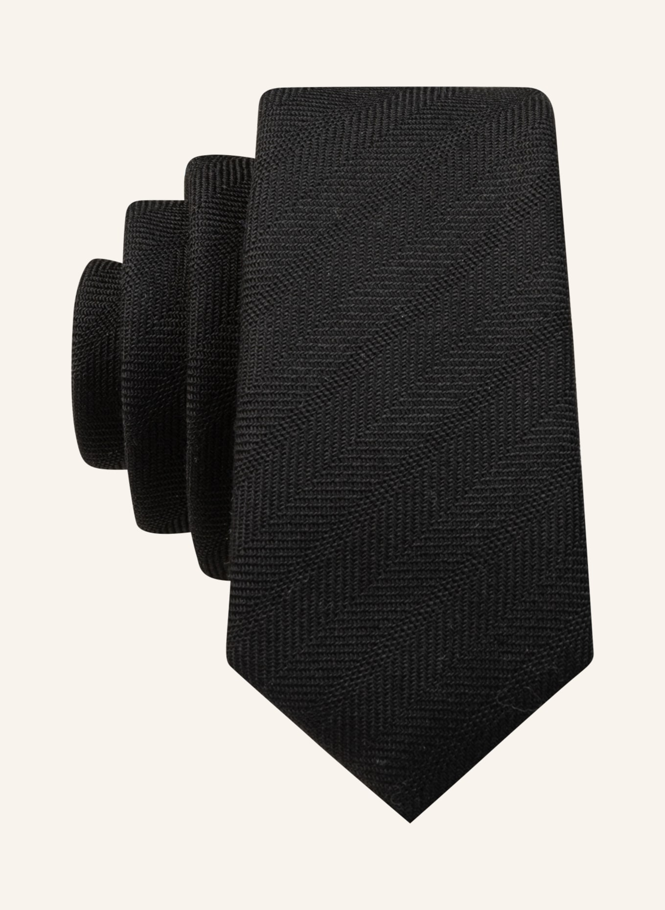 ALLSAINTS Krawatte SOLID, Farbe: SCHWARZ (Bild 1)