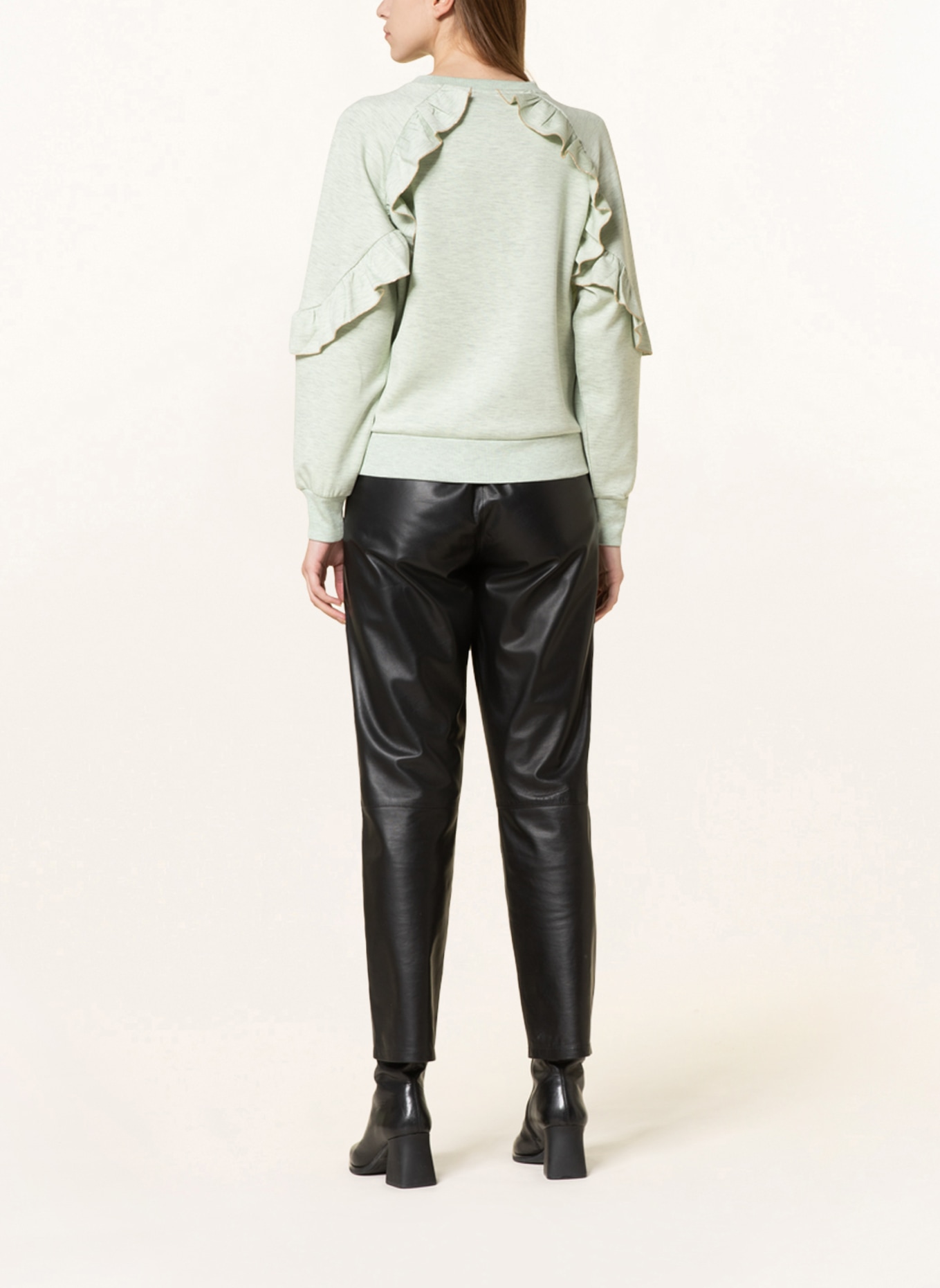 TED BAKER Sweatshirt YAZME with decorative beads in light green