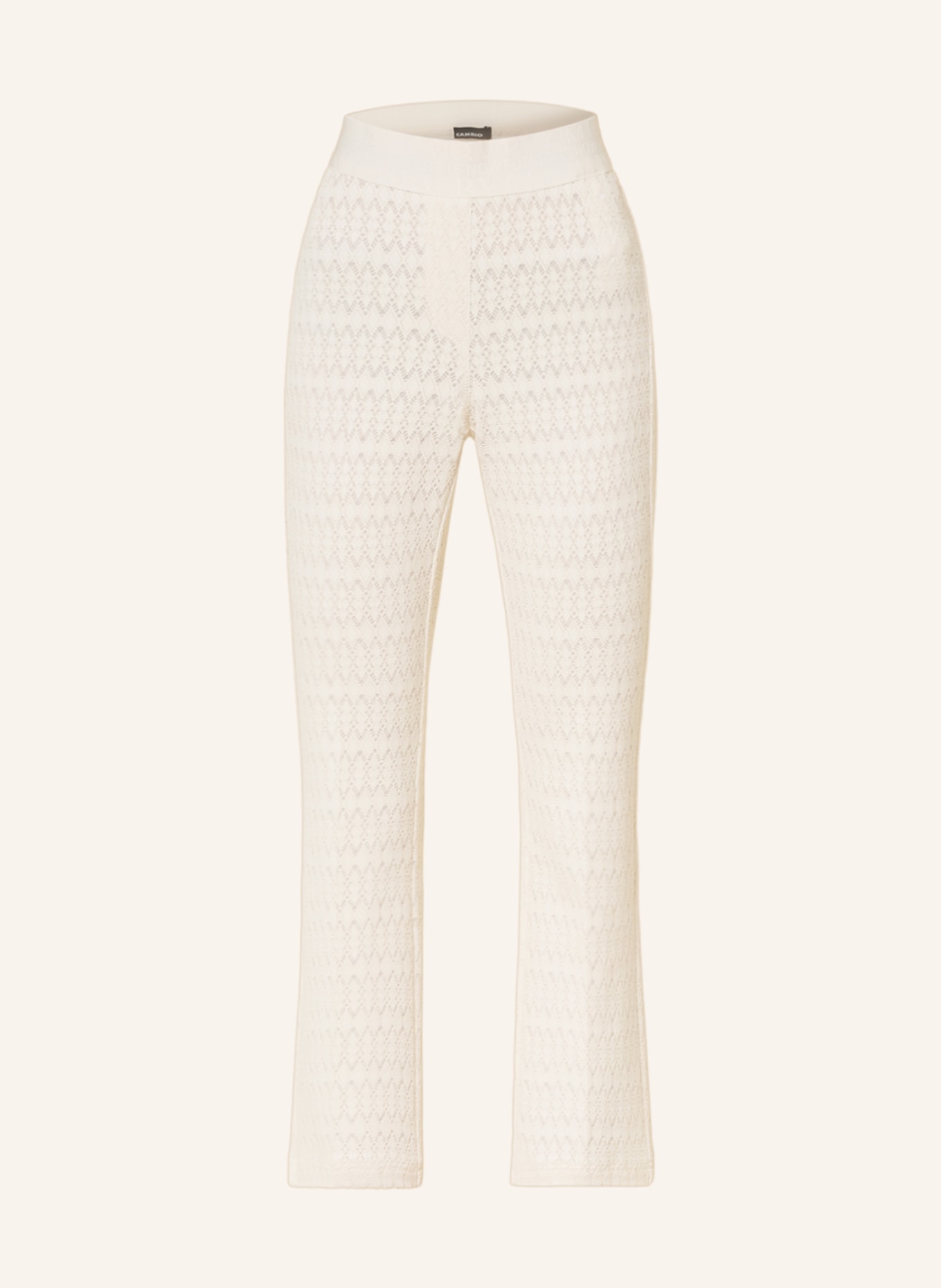CAMBIO Trousers RANEE with lace, Color: ECRU (Image 1)