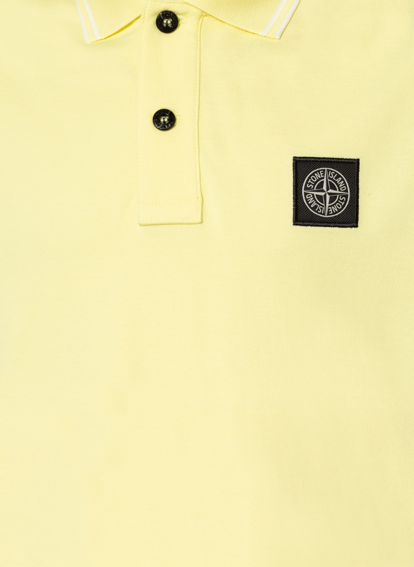 STONE ISLAND JUNIOR Piqué-Poloshirt, Farbe: GELB (Bild 3)