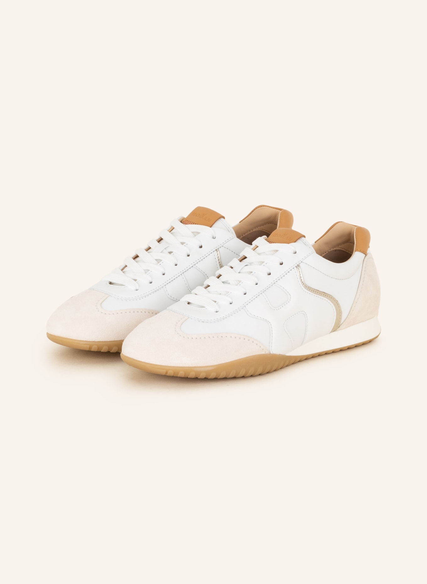 HOGAN Sneakers OLYMPIA-Z, Color: WHITE/ BEIGE (Image 1)