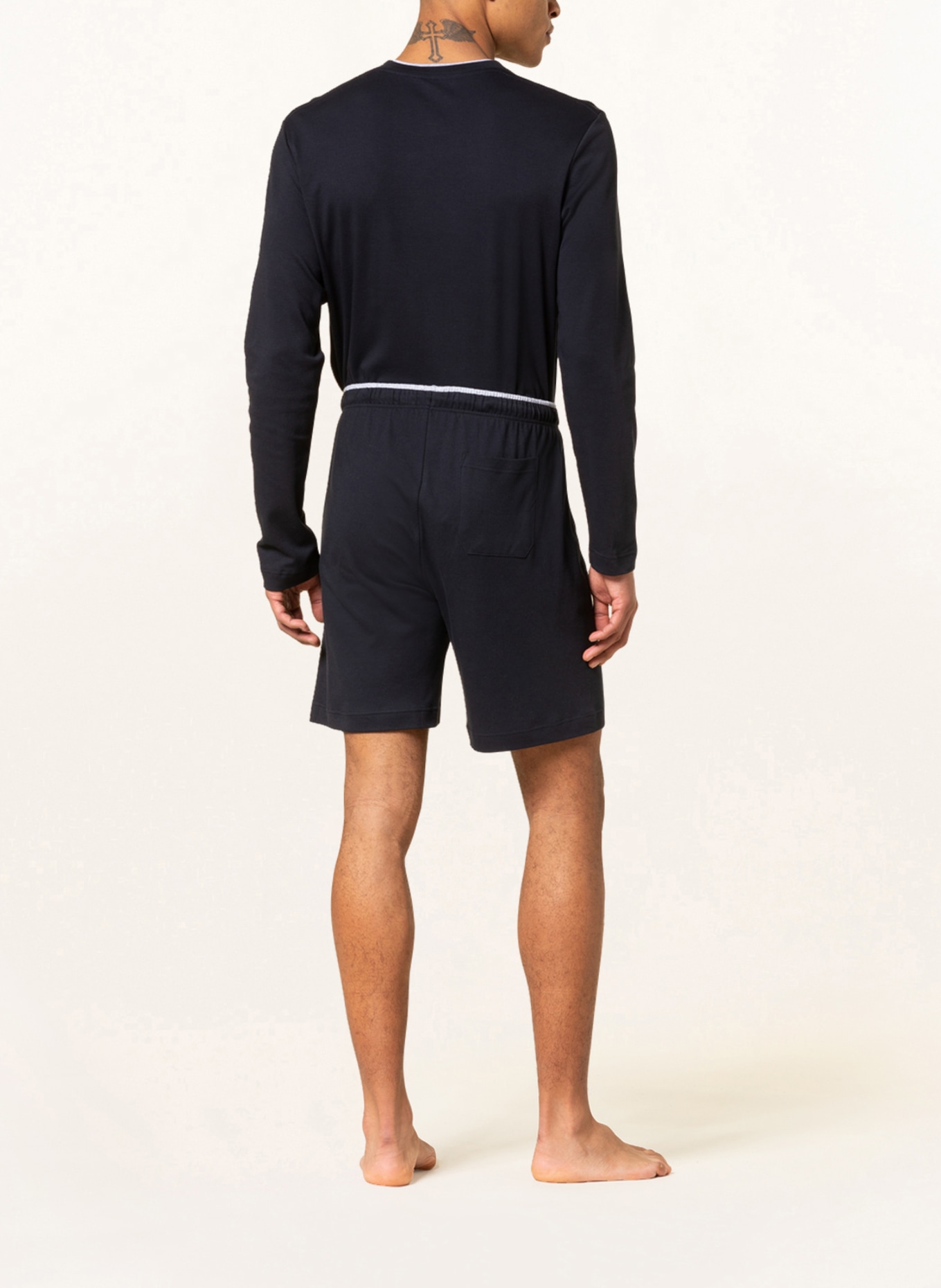 mey Pajama shorts N8TEX 2.0, Color: DARK BLUE (Image 3)