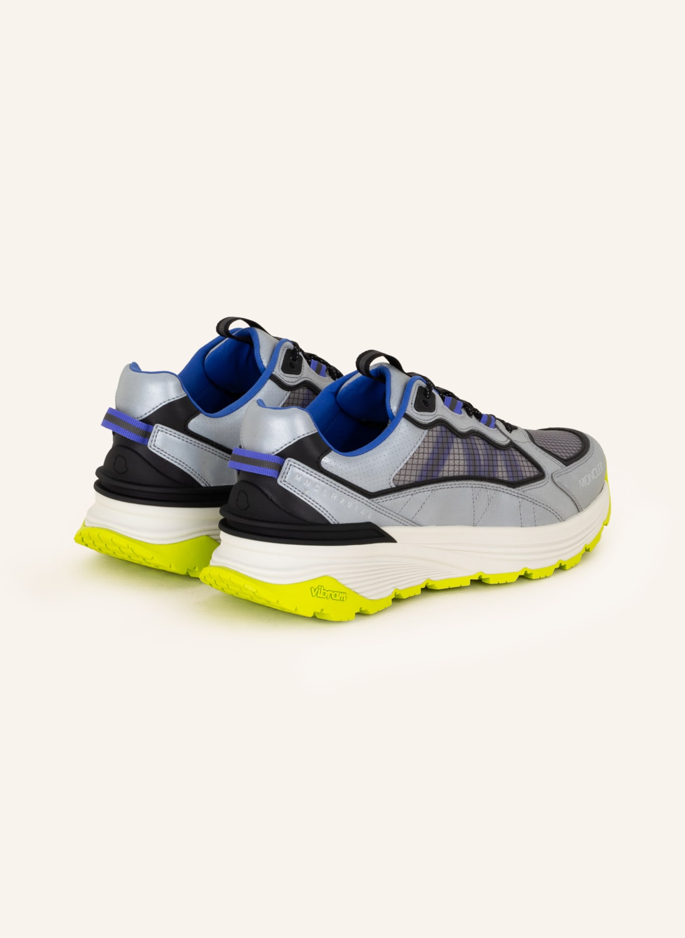 MONCLER Sneakers LITE RUNNER, Color: GRAY/ BLUE (Image 2)