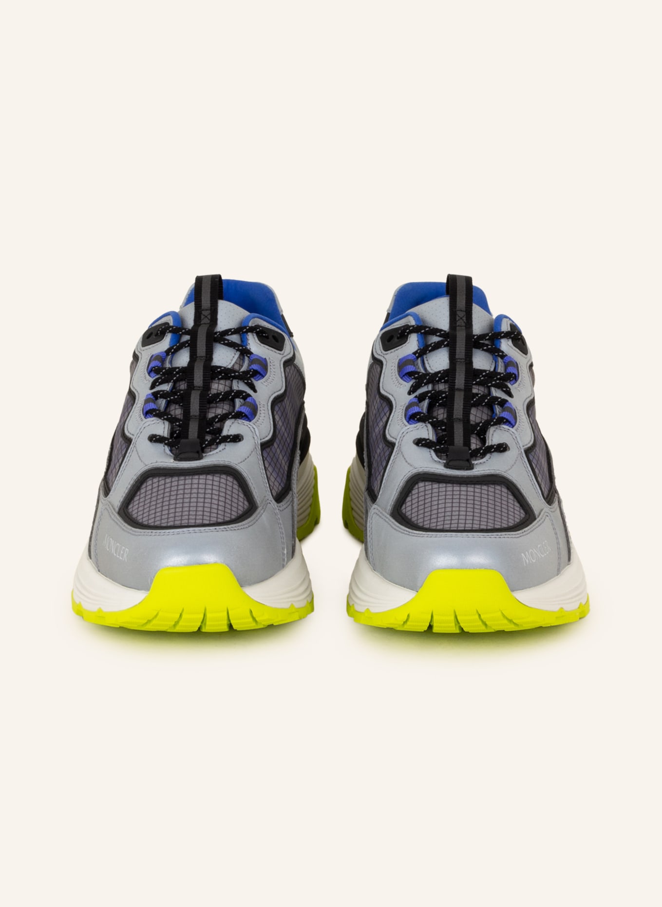 MONCLER Sneakers LITE RUNNER, Color: GRAY/ BLUE (Image 3)