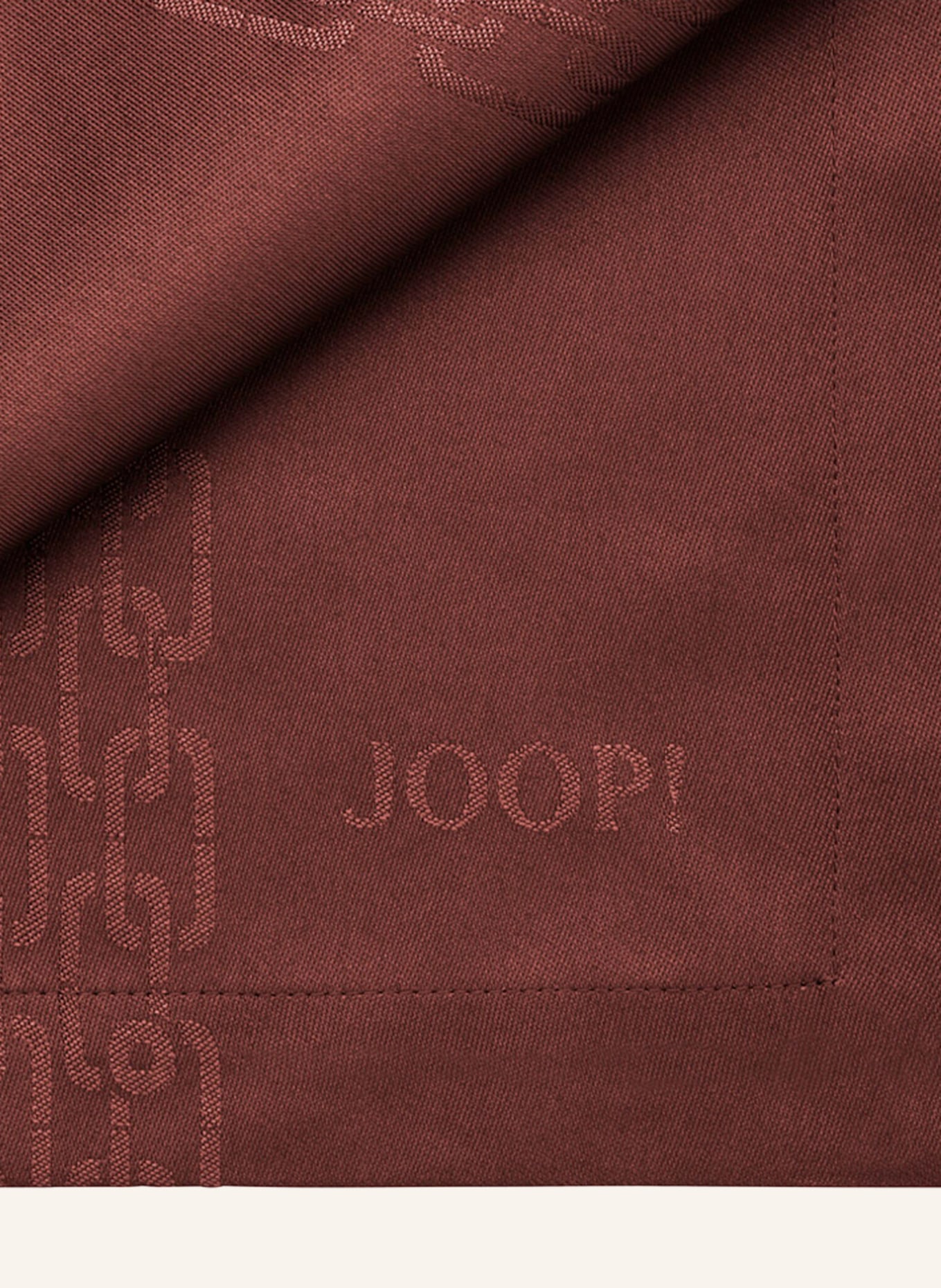 JOOP! Set of 2 cloth napkins JOOP! CHAINS, Color: DARK RED (Image 2)
